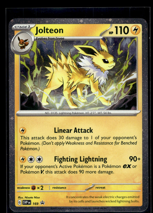 Jolteon #169 Scarlet & Violet Promo Cards VLP
