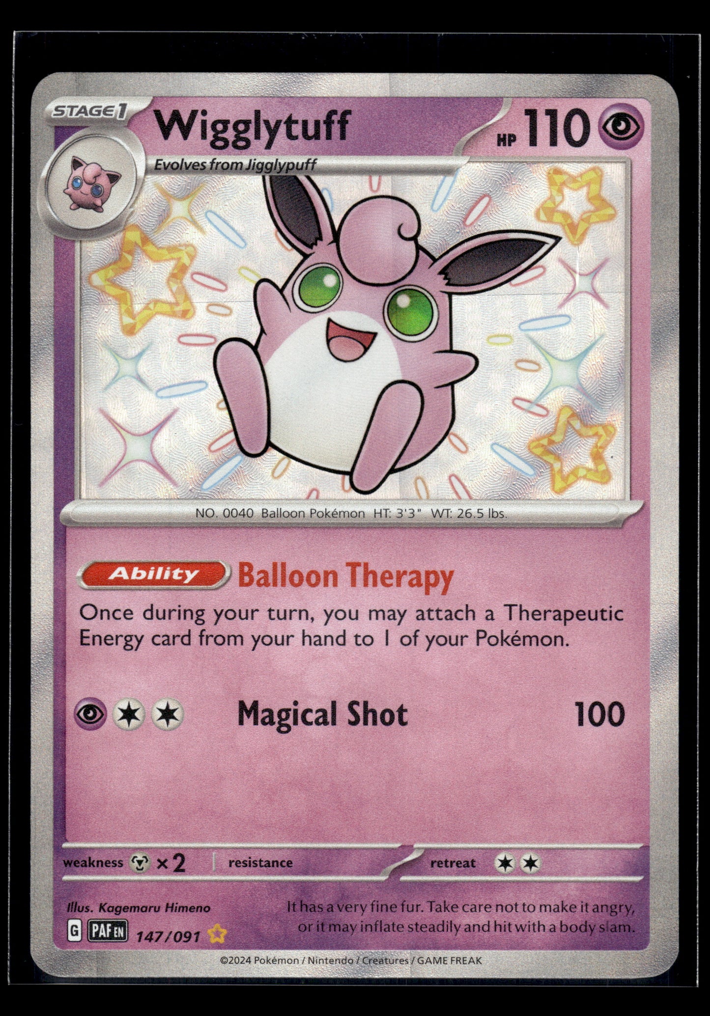 Wigglytuff #147/091 Paldean Fates VLP