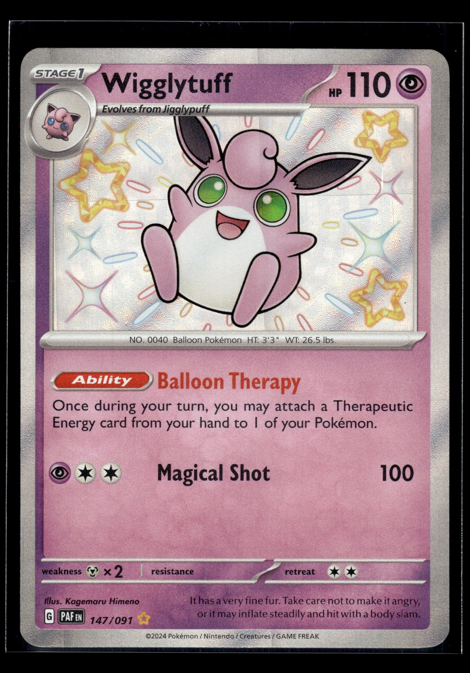 Wigglytuff #147/091 Paldean Fates VLP