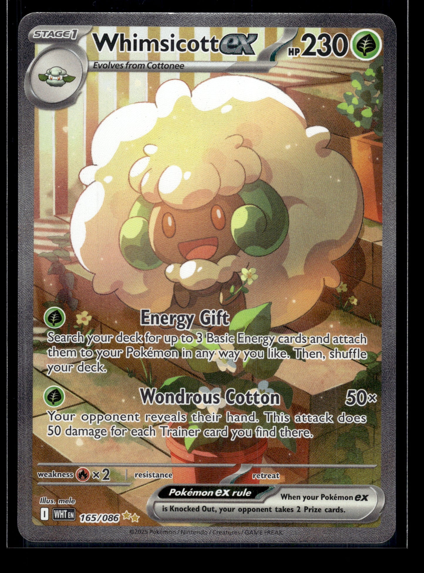 Whimsicott ex #165/086 White Flare NM