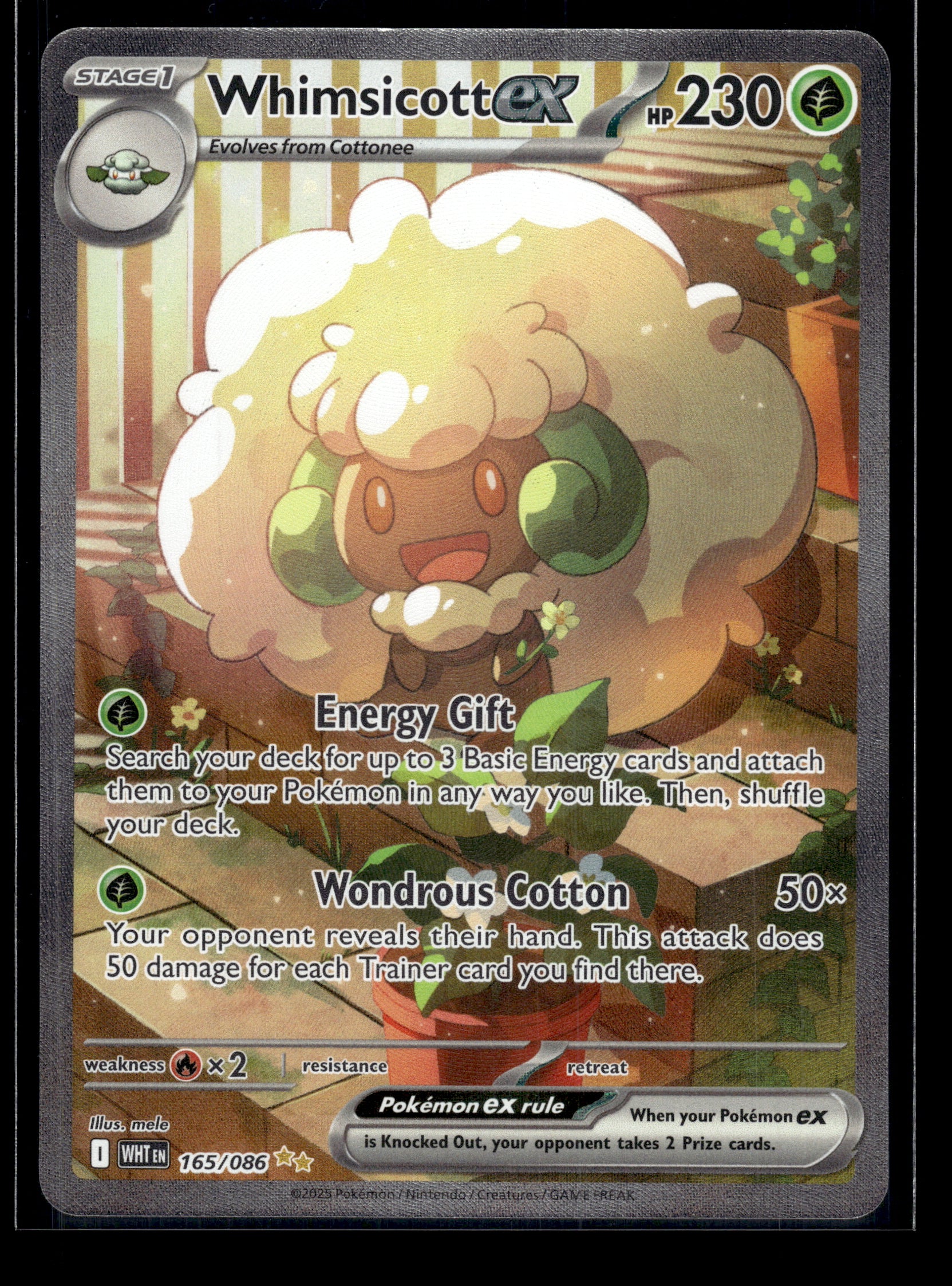 Whimsicott ex #165/086 White Flare NM