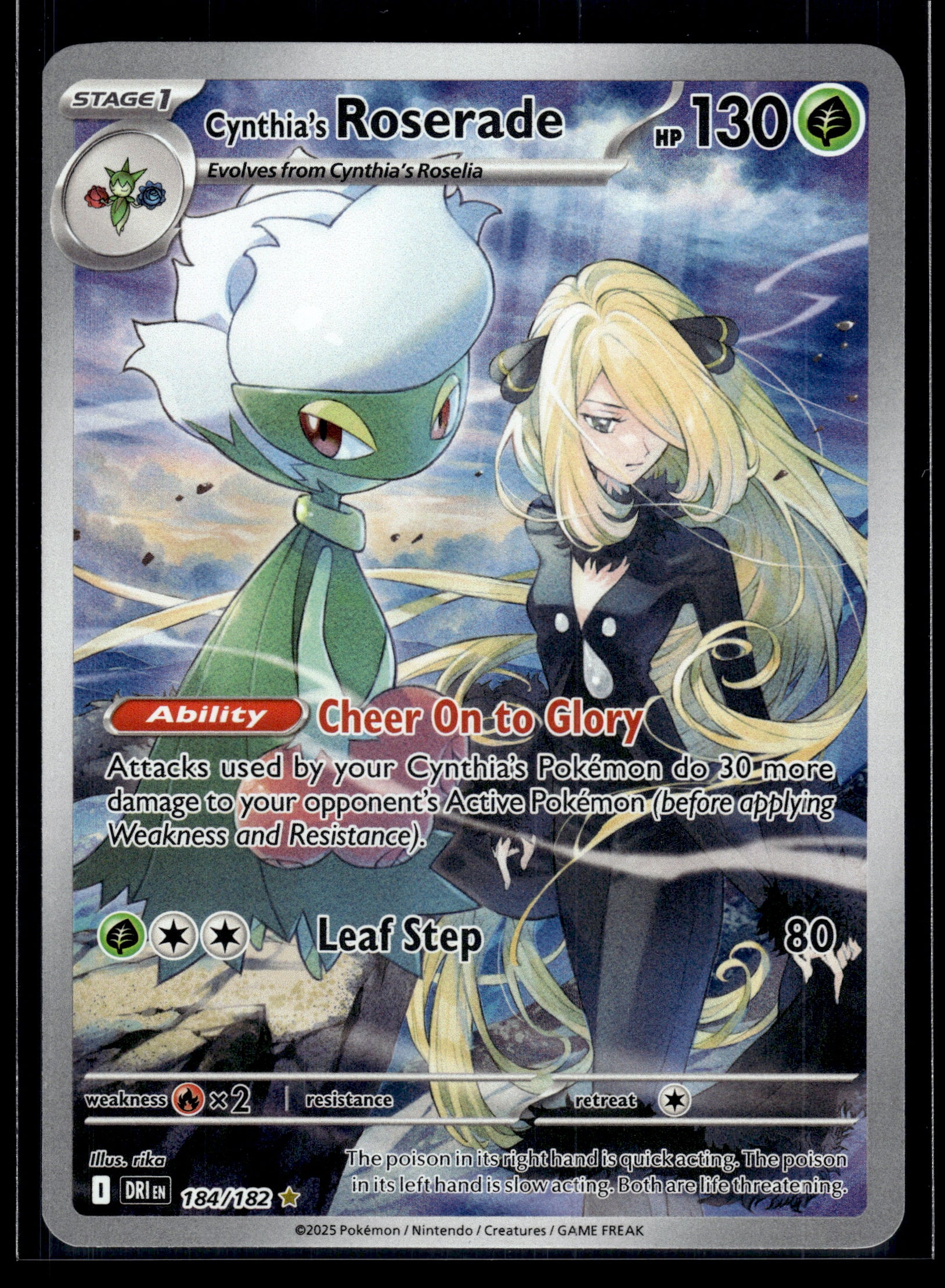 Cynthia's Roserade #184/182 Destined Rivals VLP