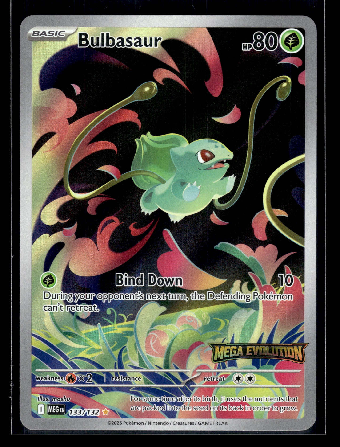 Bulbasaur #133/132 STAMPED Mega Evolution Promo LP