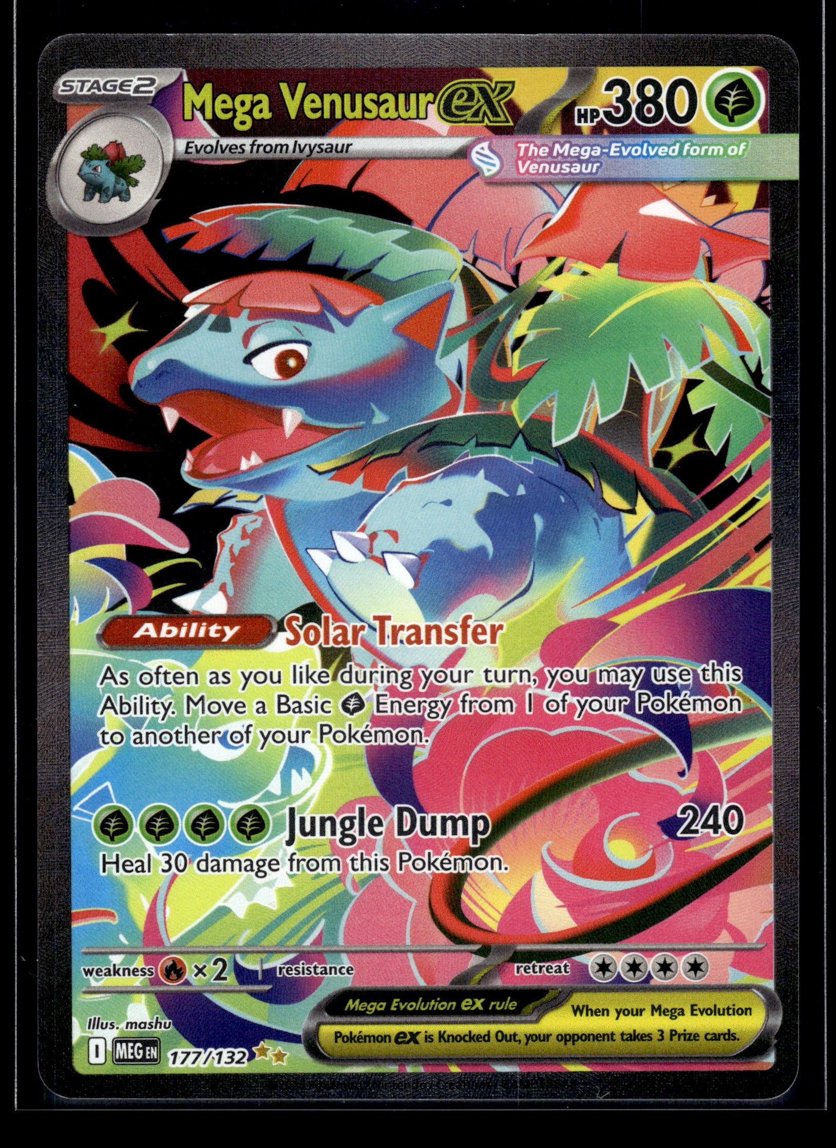 Mega Venusaur ex #177/132 Mega Evolution NM