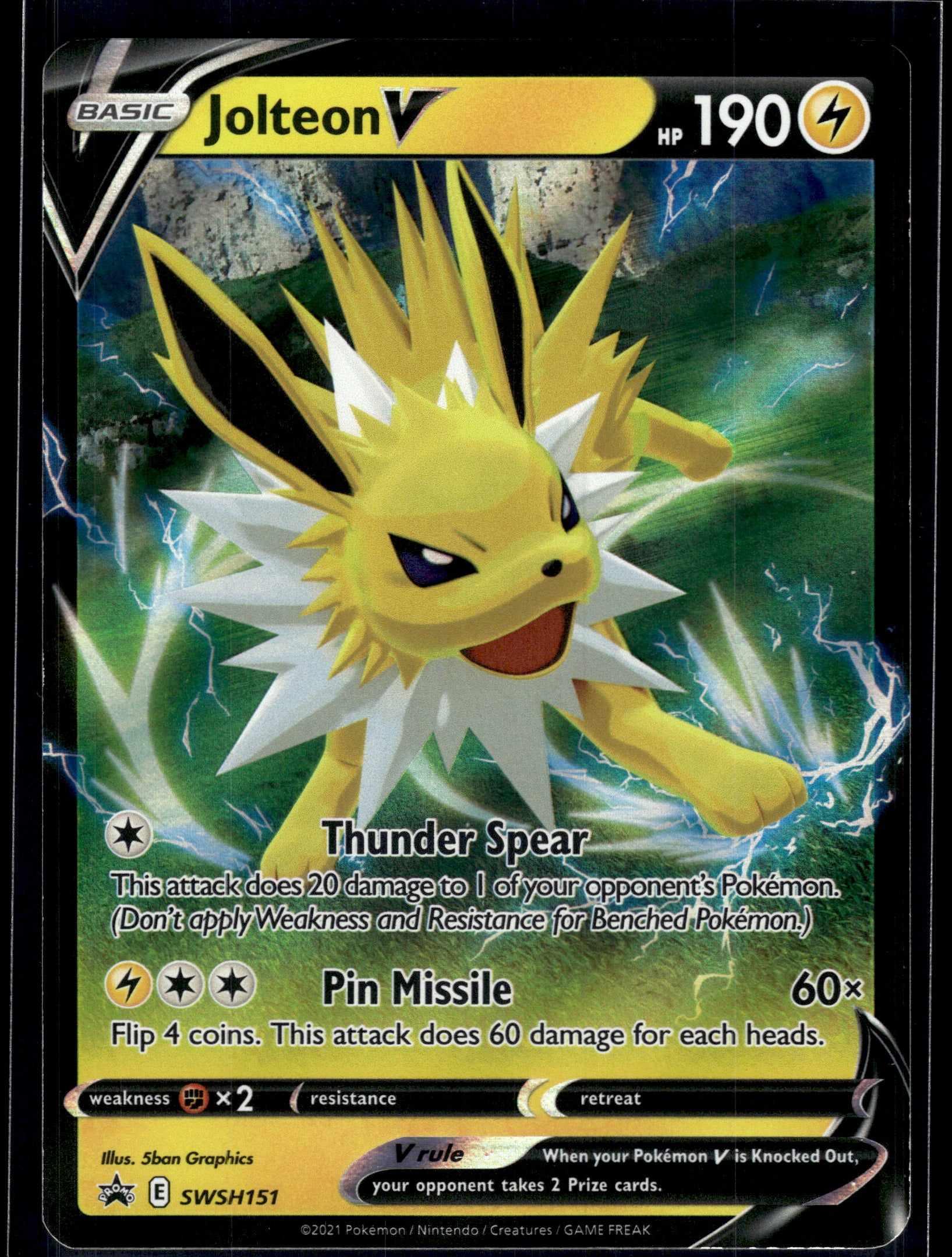 Jolteon V #SWSH151 Sword & Shield Promo Cards LP