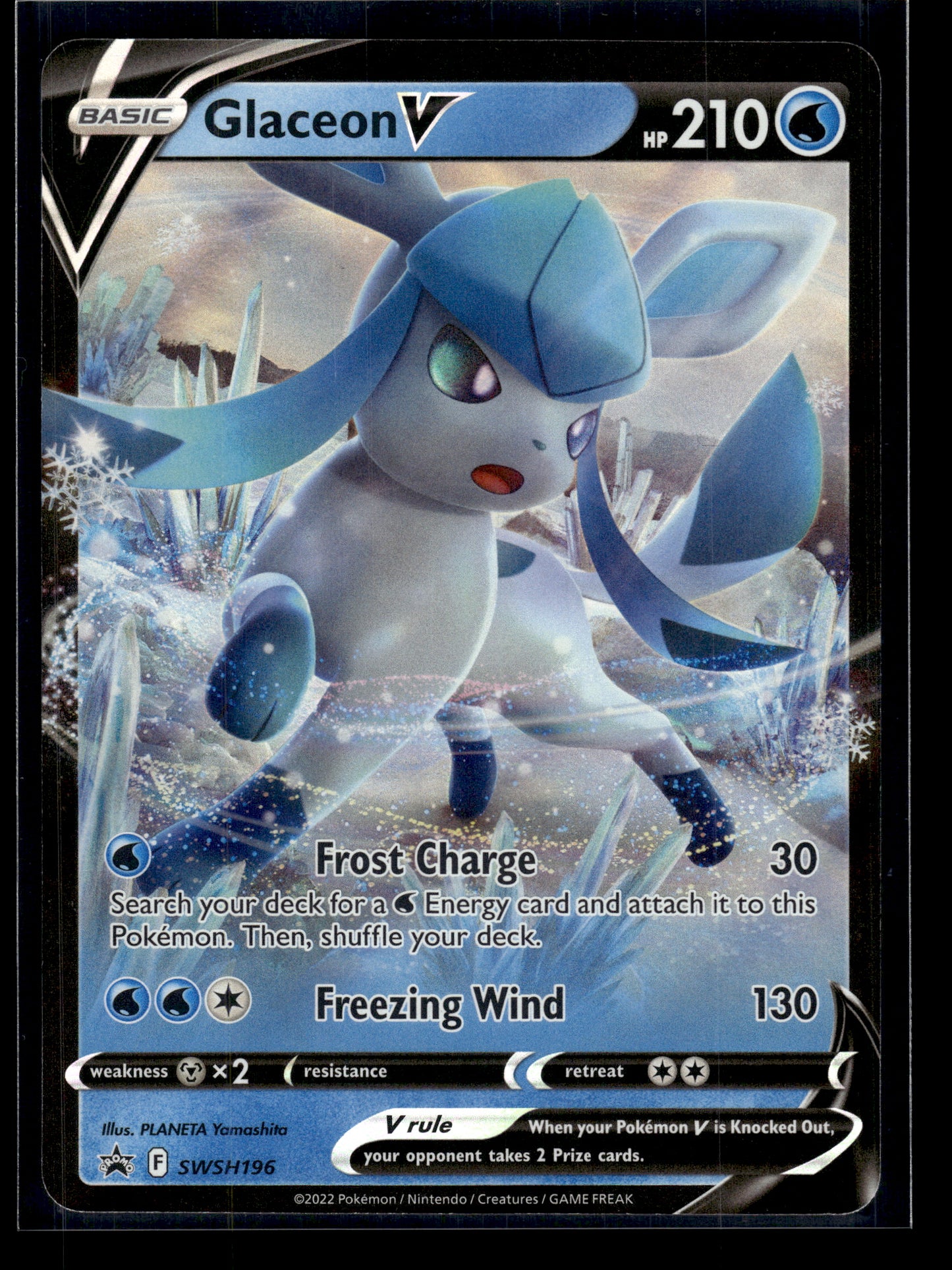 Glaceon V #SWSH196 Sword & Shield Promo Cards VLP