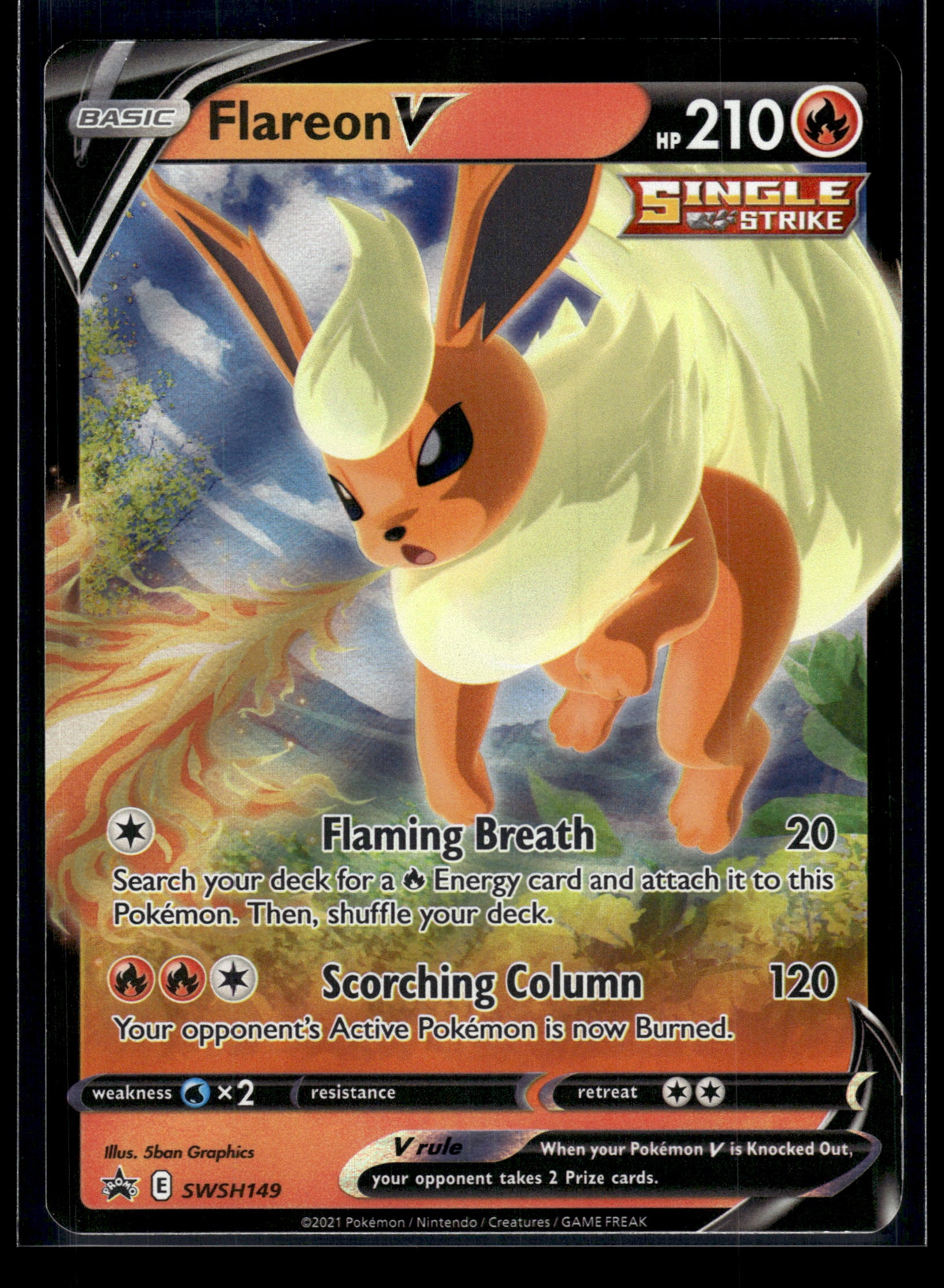 Flareon V #SWSH149 Sword & Shield Promo Cards LP
