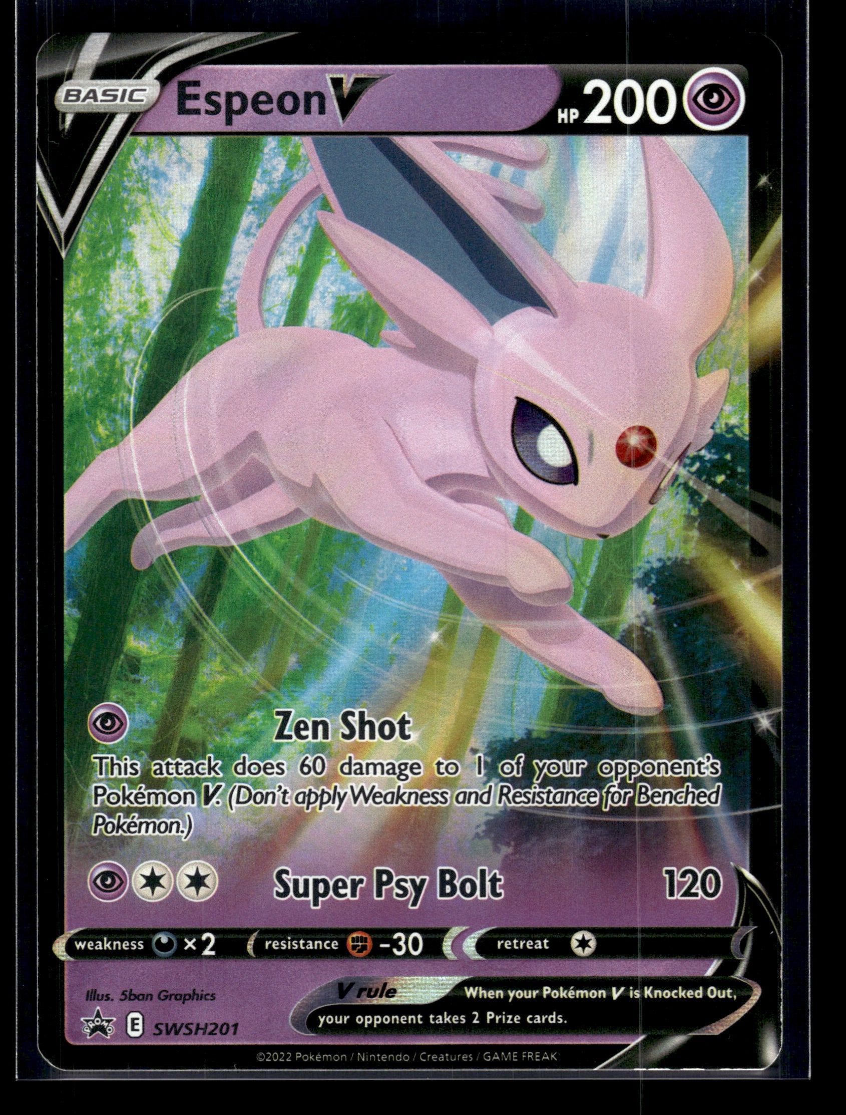 Espeon V #SWSH201 Sword & Shield Promo Cards LP