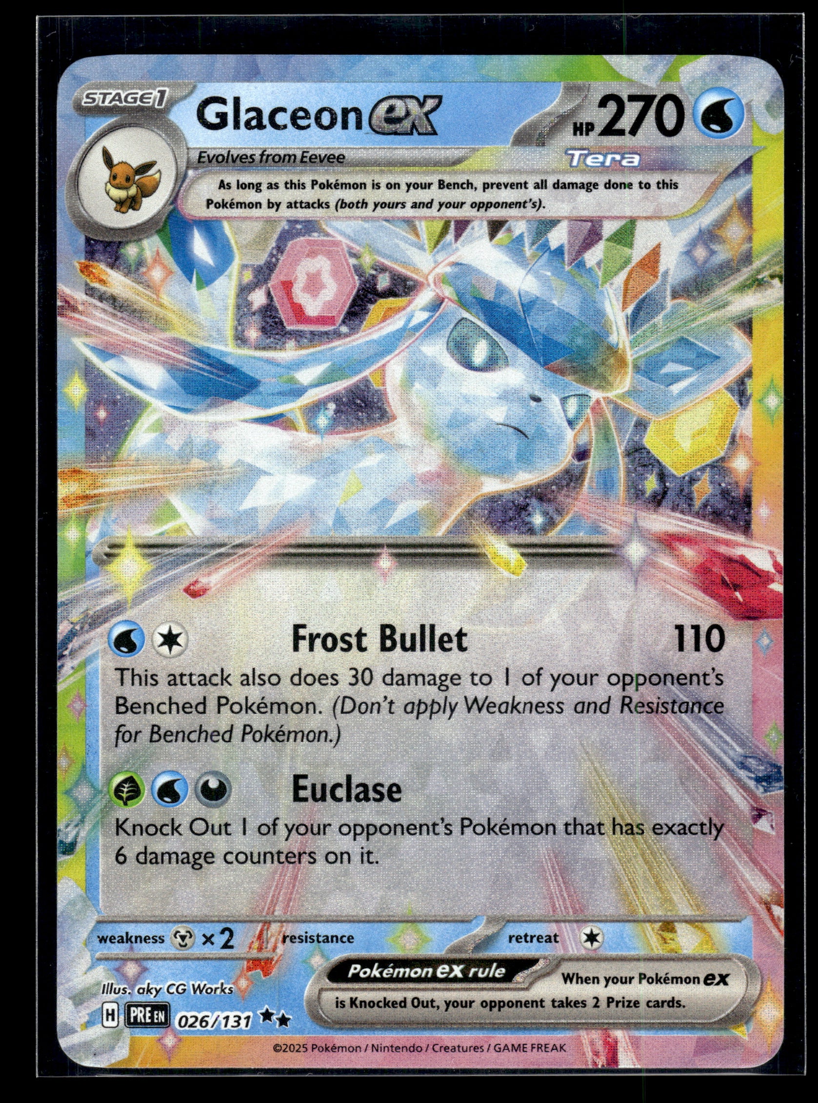 Glaceon ex #026/131 Prismatic Evolutions LP