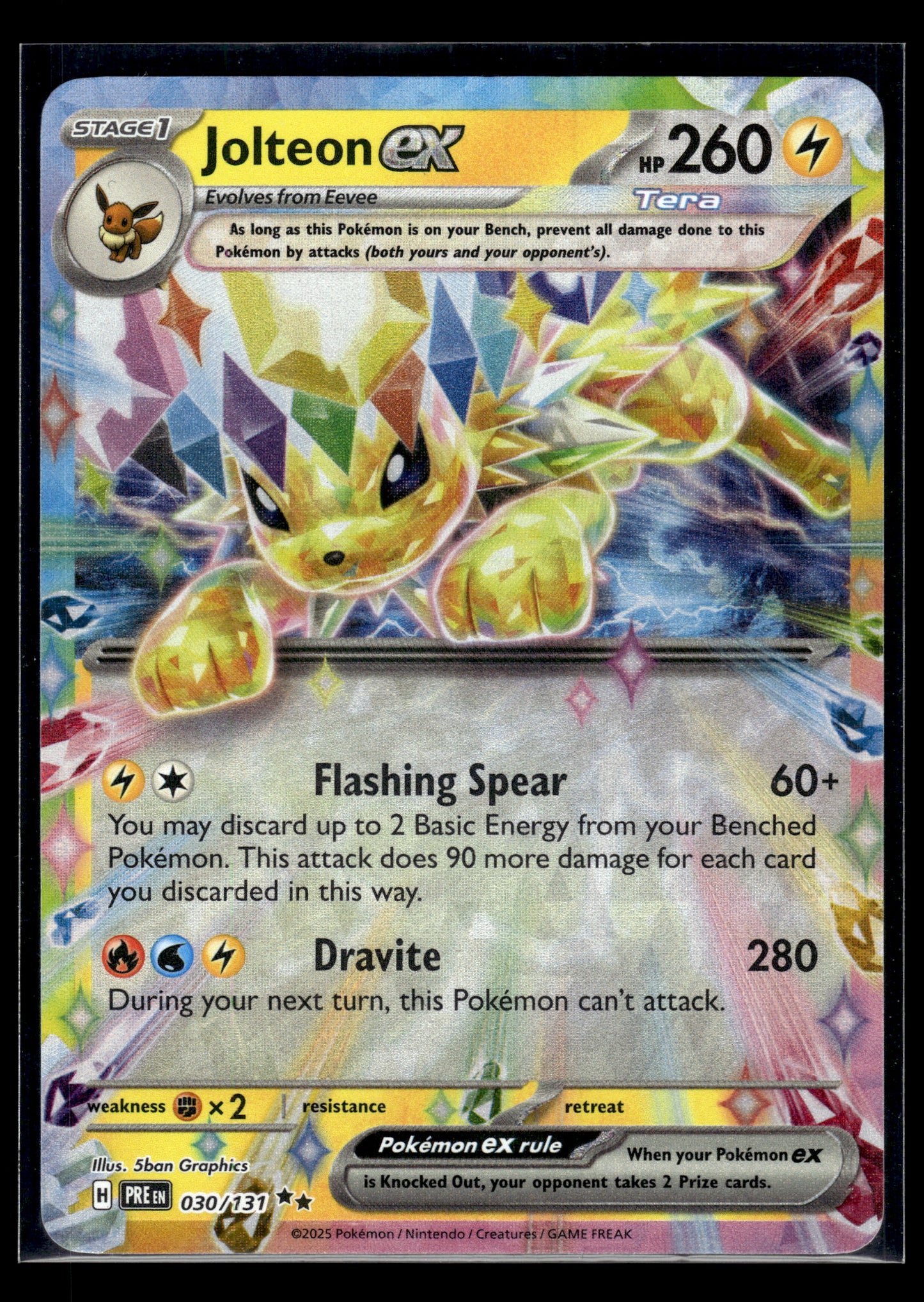 Jolteon ex #030/131 Prismatic Evolutions VLP