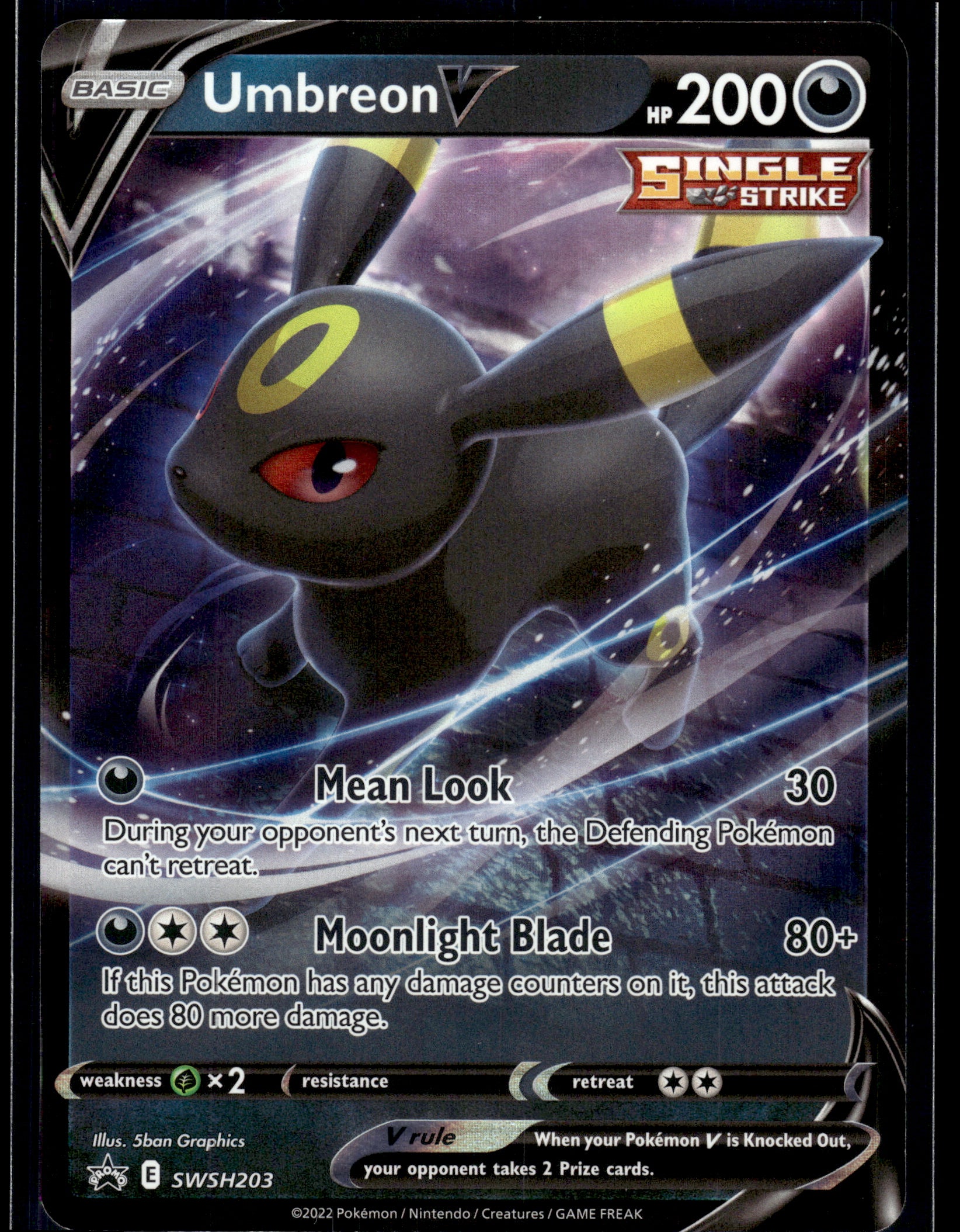Umbreon V #SWSH203 Sword & Shield Promo Cards VLP