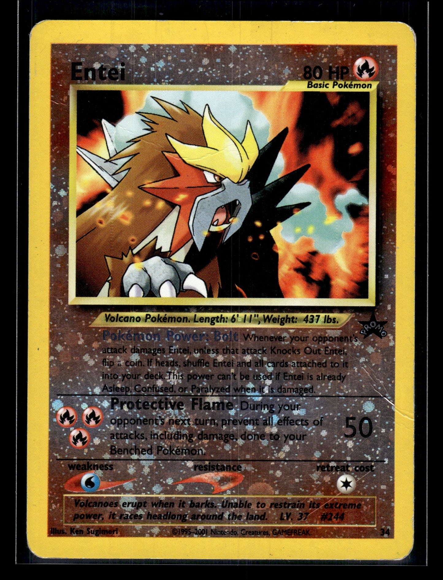 Entei #34/53 WoTC Promo MP