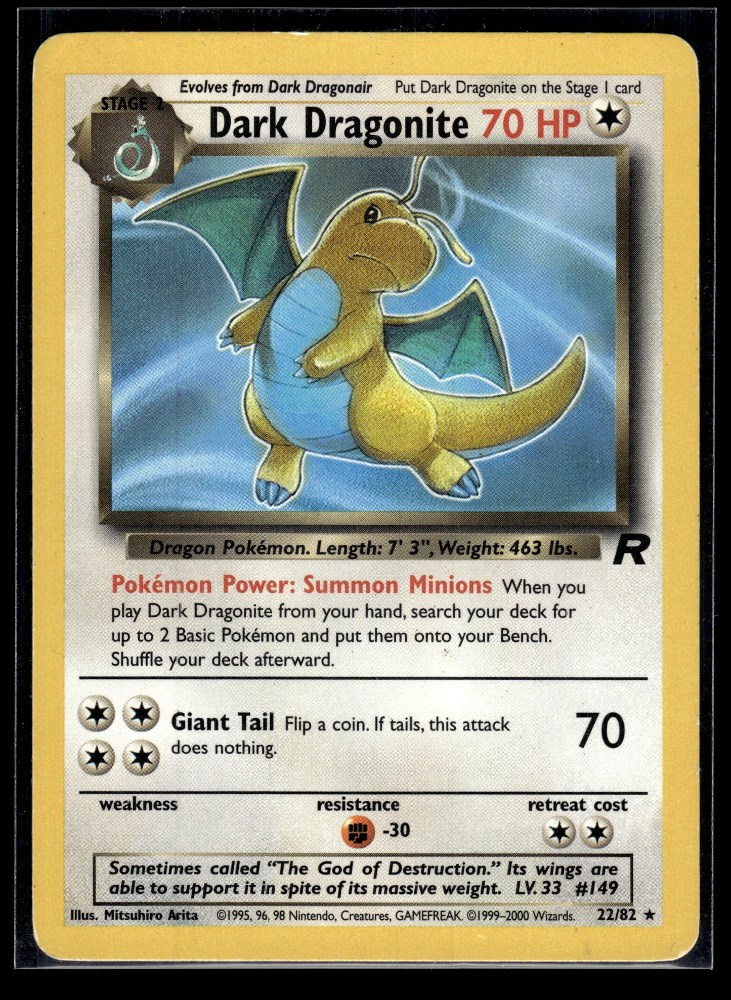 Dark Dragonite #22/82 Team Rocket MP