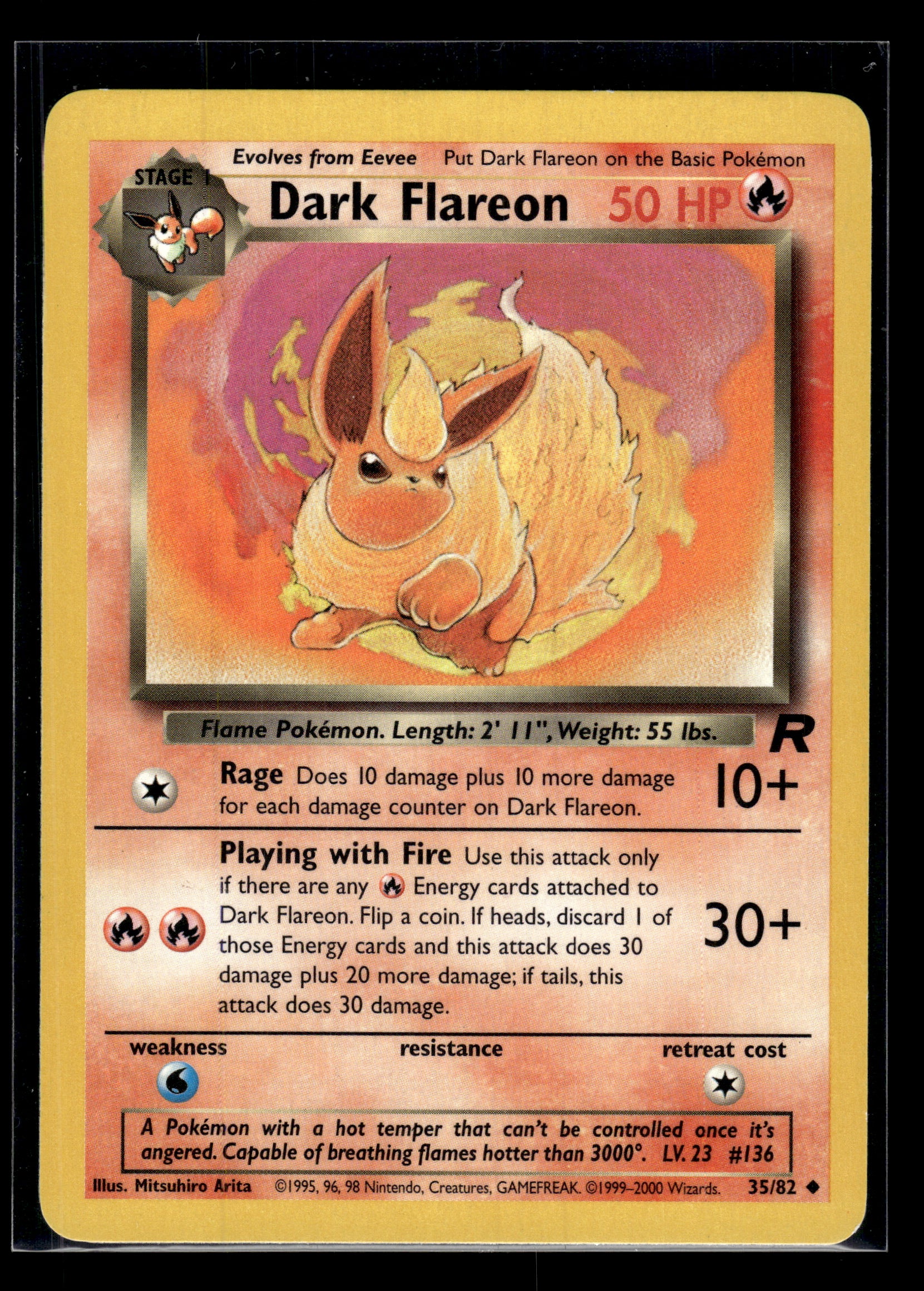Dark Flareon #35/82 Team Rocket MP
