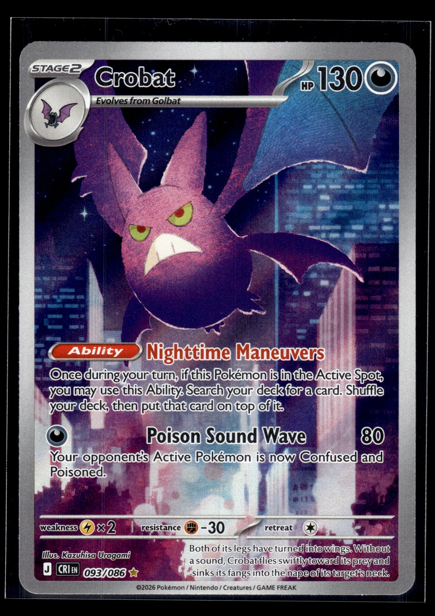 Crobat #093/086 Chaos Rising VLP