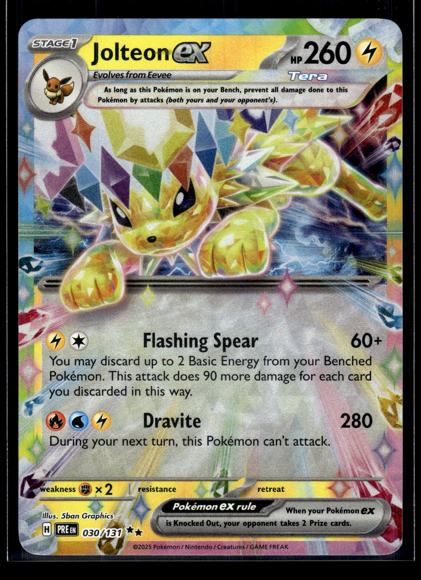 Jolteon ex #030/131 Prismatic Evolutions VLP