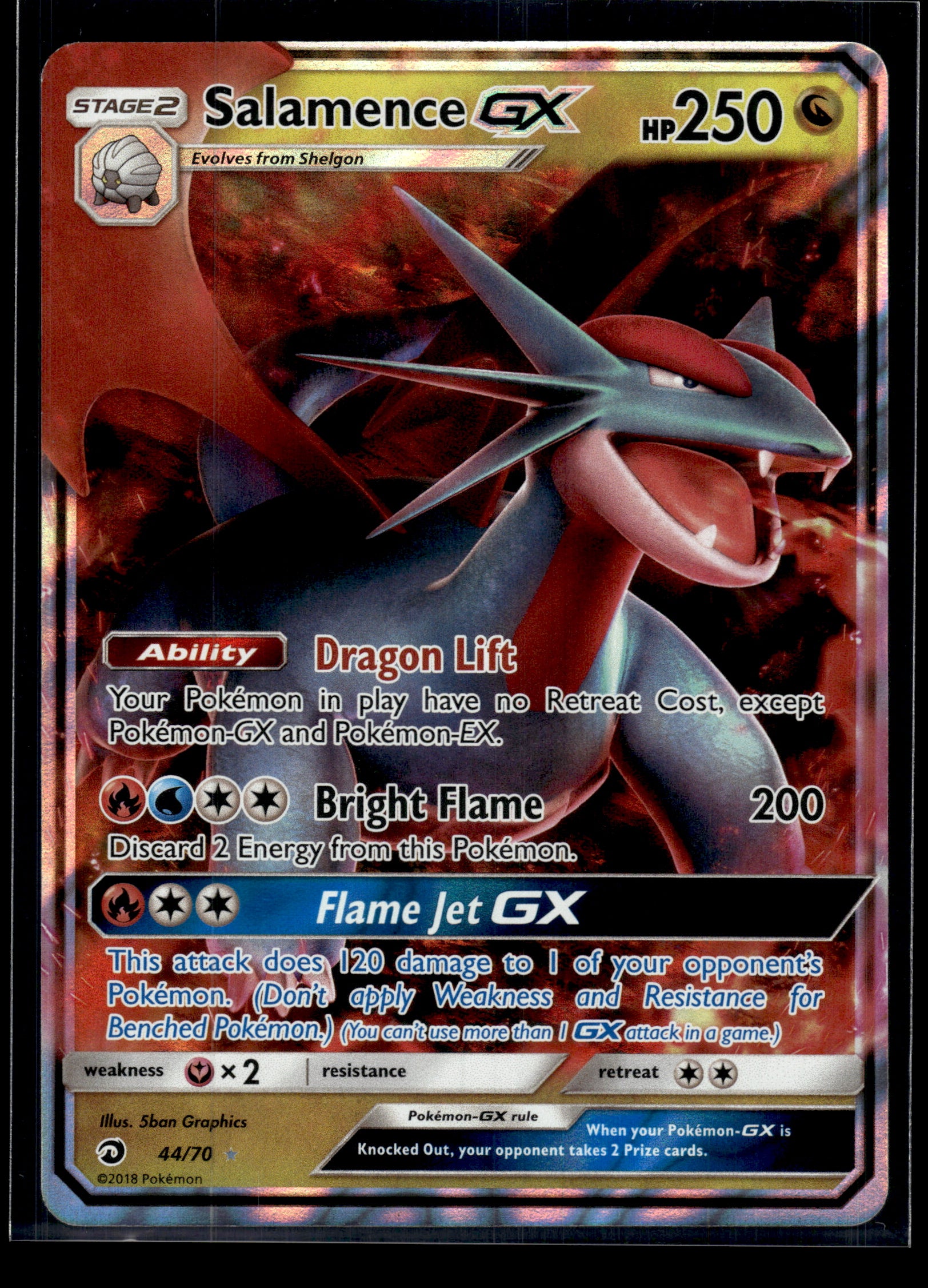Salamence GX #44/70 Dragon Majesty VLP