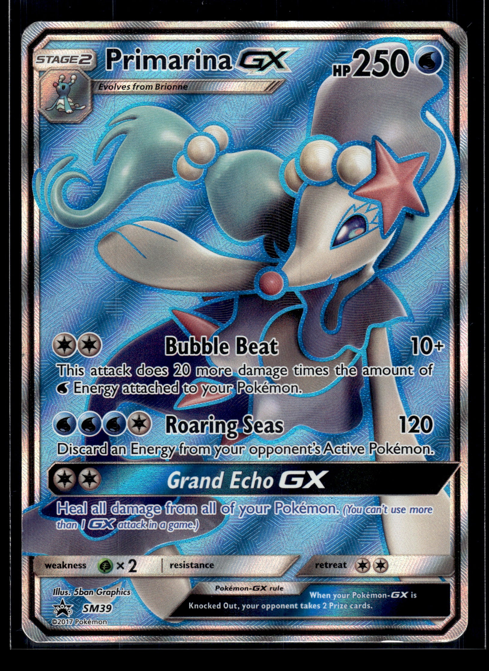 Primarina GX #SM39 Sun & Moon Promo MP
