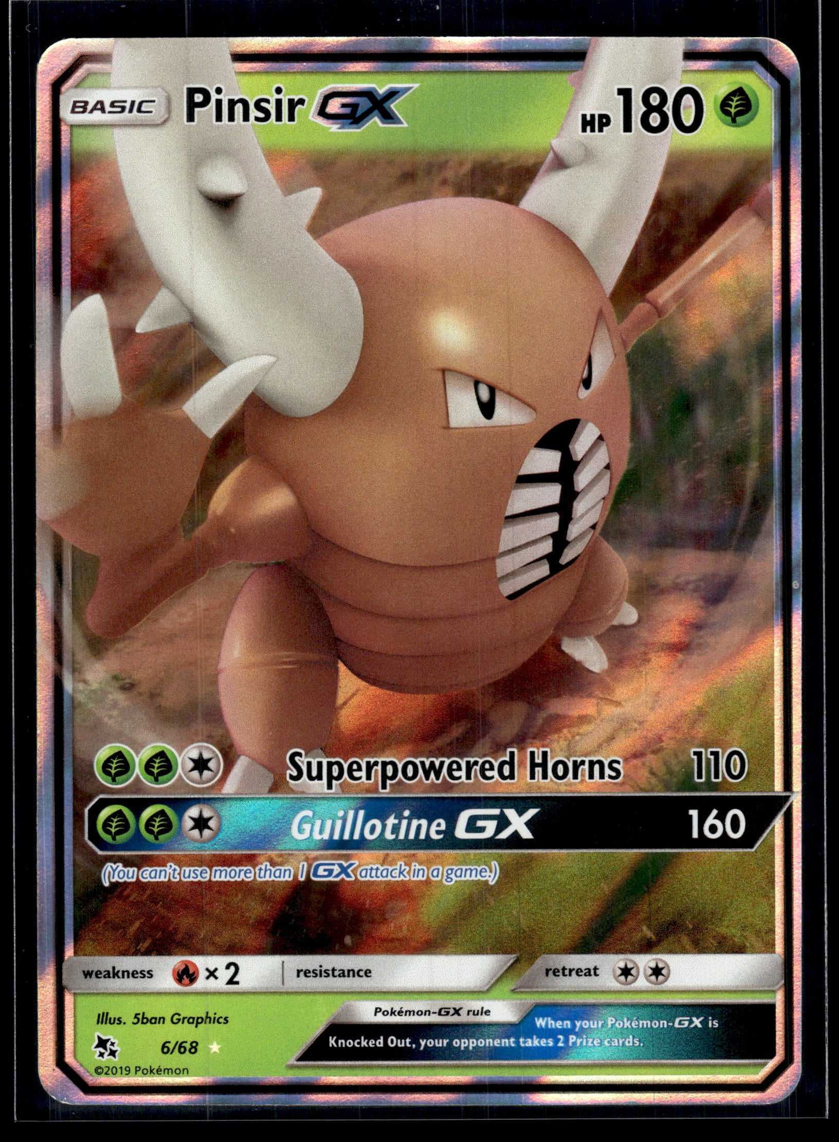Pinsir GX #6/68 Hidden Fates MP