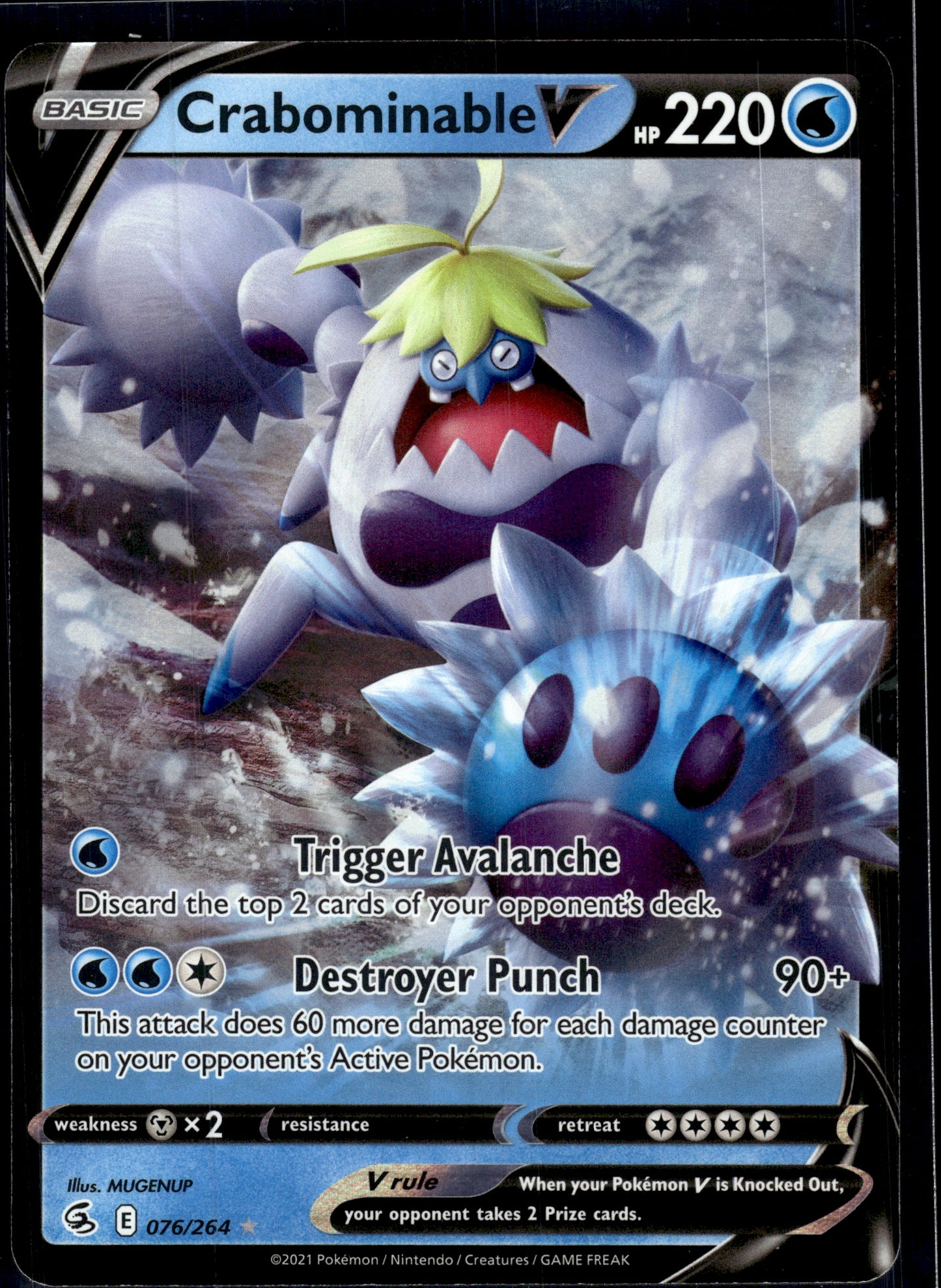 Crabominable V #076/264 Fusion Strike LP