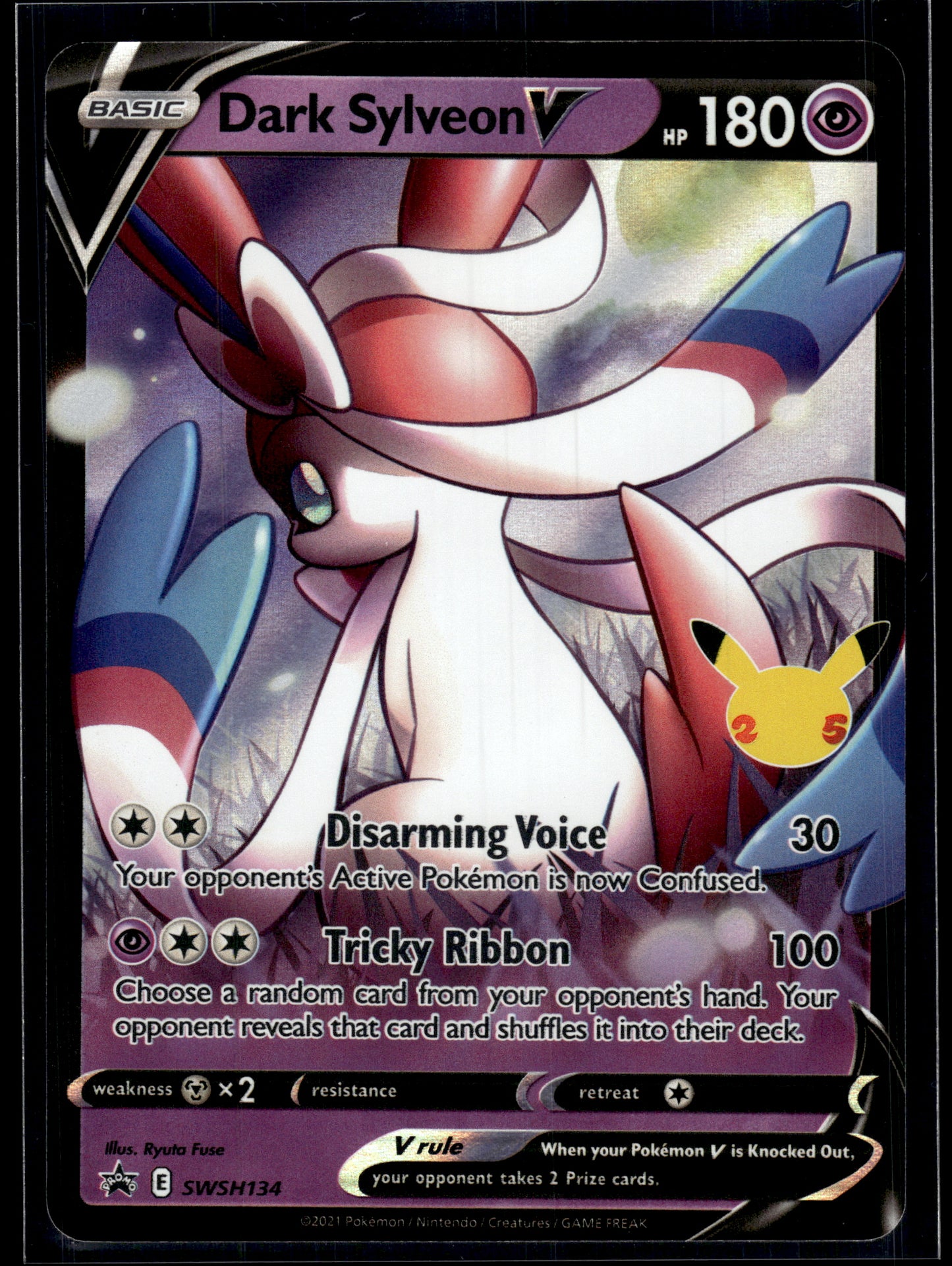 Dark Sylveon V #SWSH134 Sword & Shield Promo LP