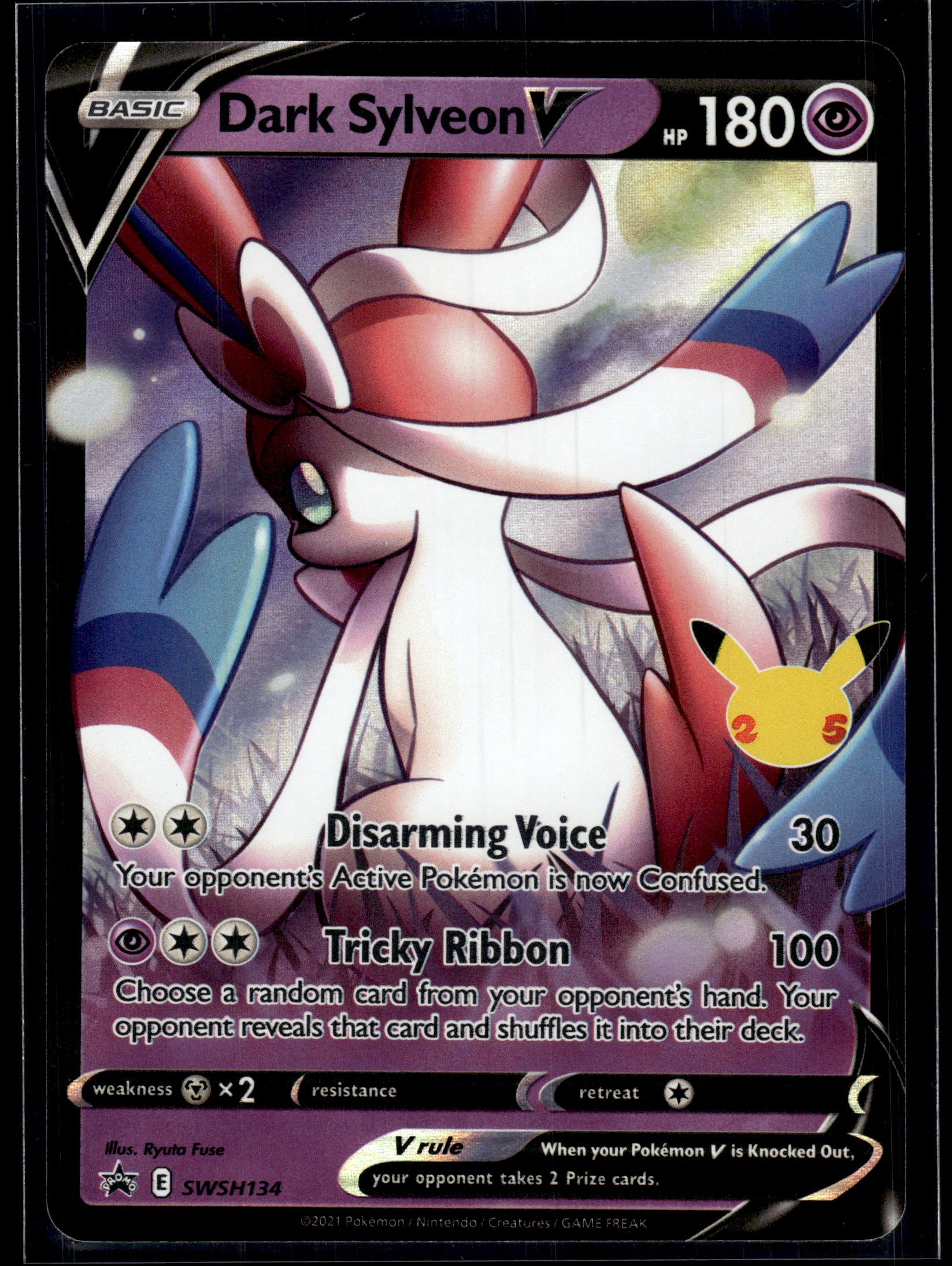 Dark Sylveon V #SWSH134 Sword & Shield Promo LP