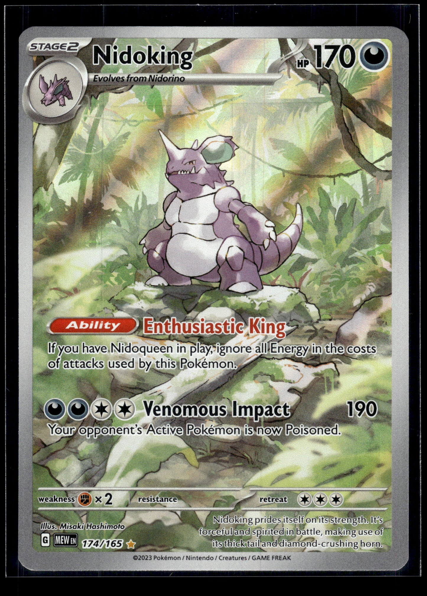 Nidoking #174/165 151 LP