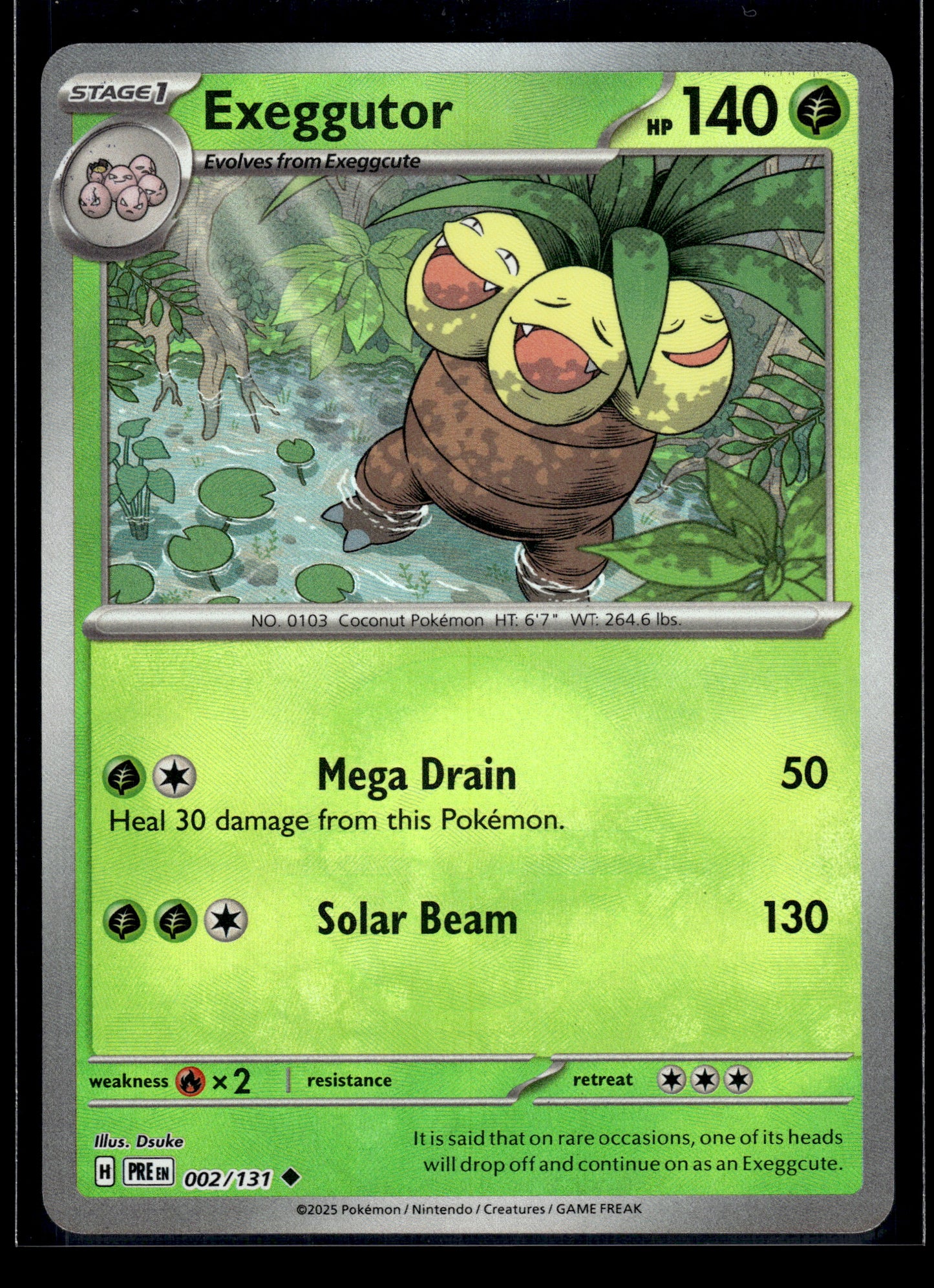 Exeggutor (Poke Ball) #002/131 Prismatic Evolutions LP