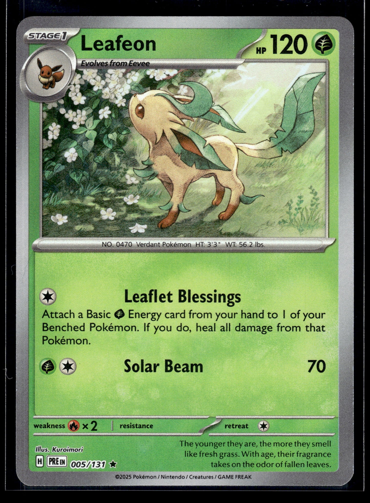 Leafeon (Poke Ball) #005/131 Prismatic Evolutions LP