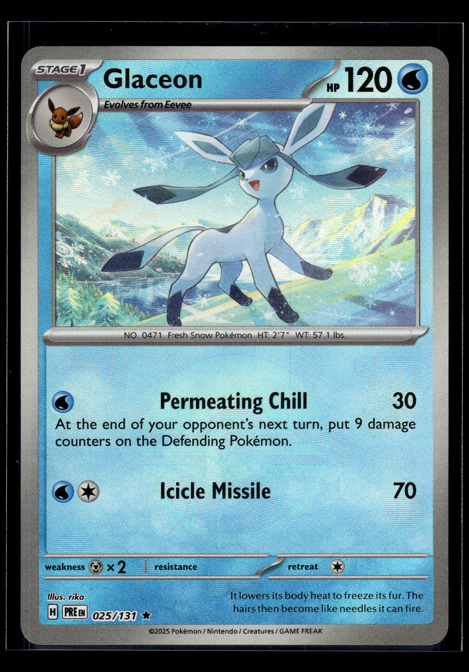 Glaceon (Poke Ball) #025/131 Prismatic Evolutions VLP