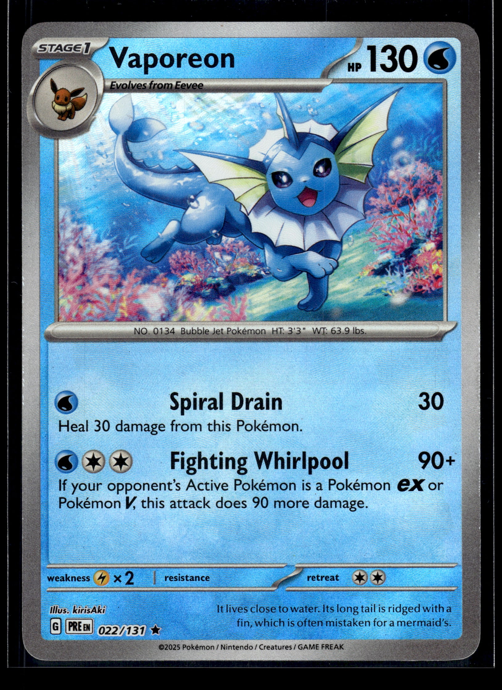 Vaporeon (Poke Ball) #022/131 Prismatic Evolutions LP