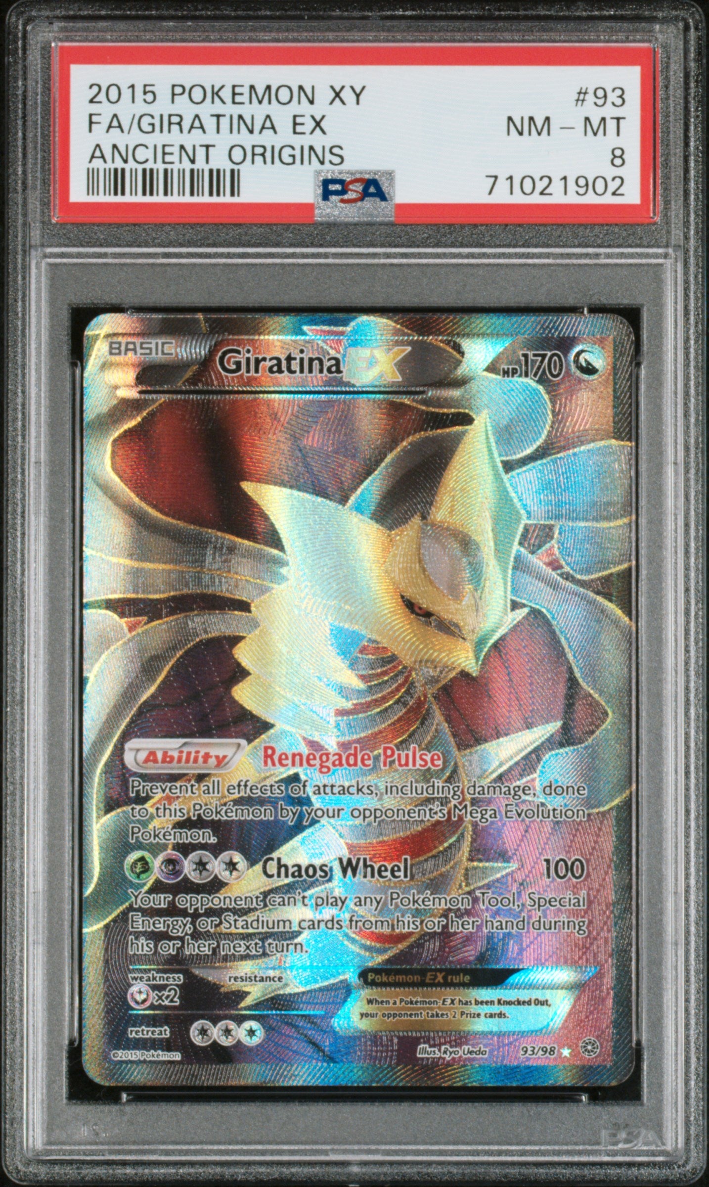 PSA 8 Giratina EX #93 Ancient Origins