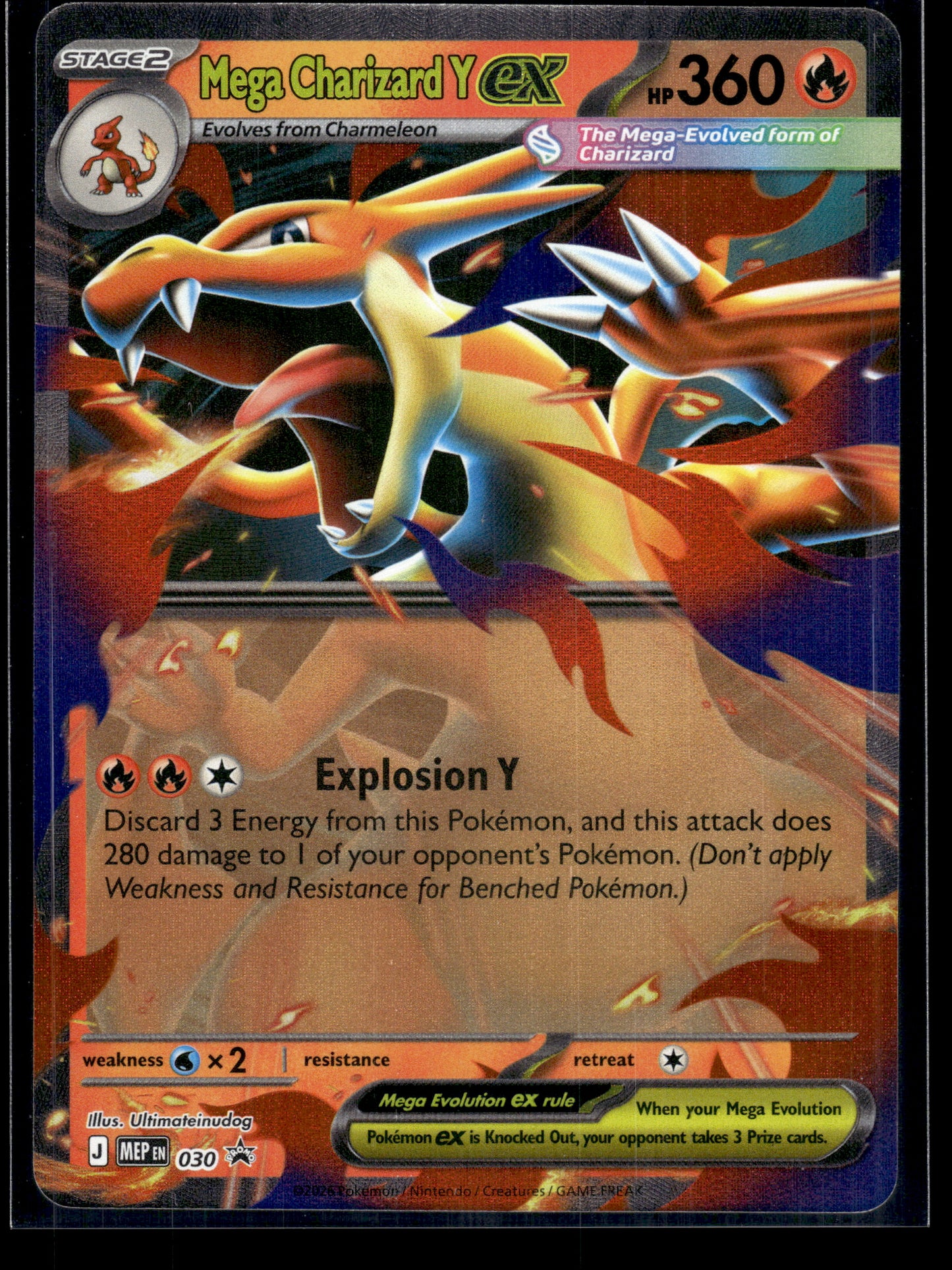 Mega Charizard Y ex #030 Mega Evolution Promo NM