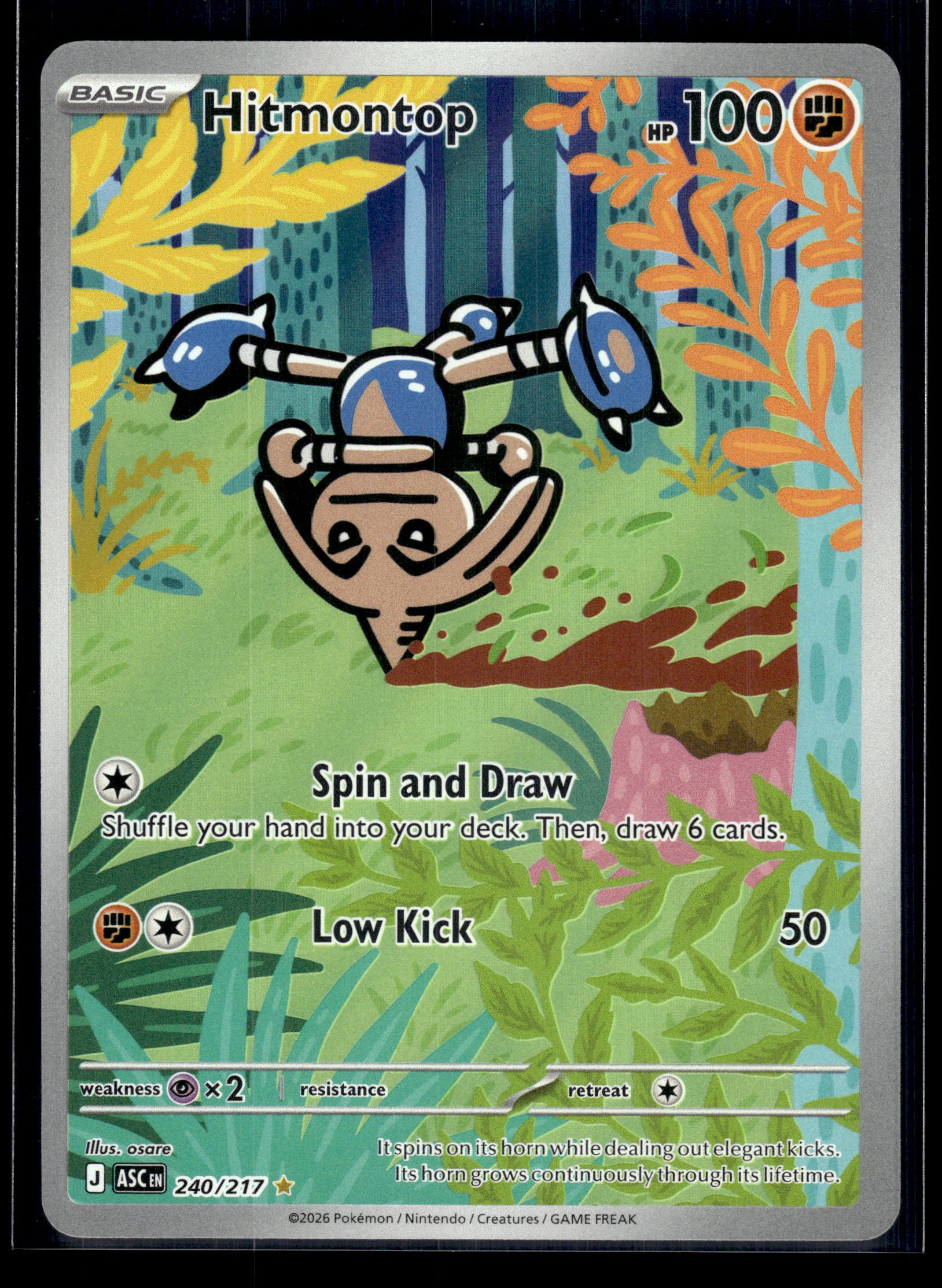 Hitmontop #240/217 Ascended Heroes NM