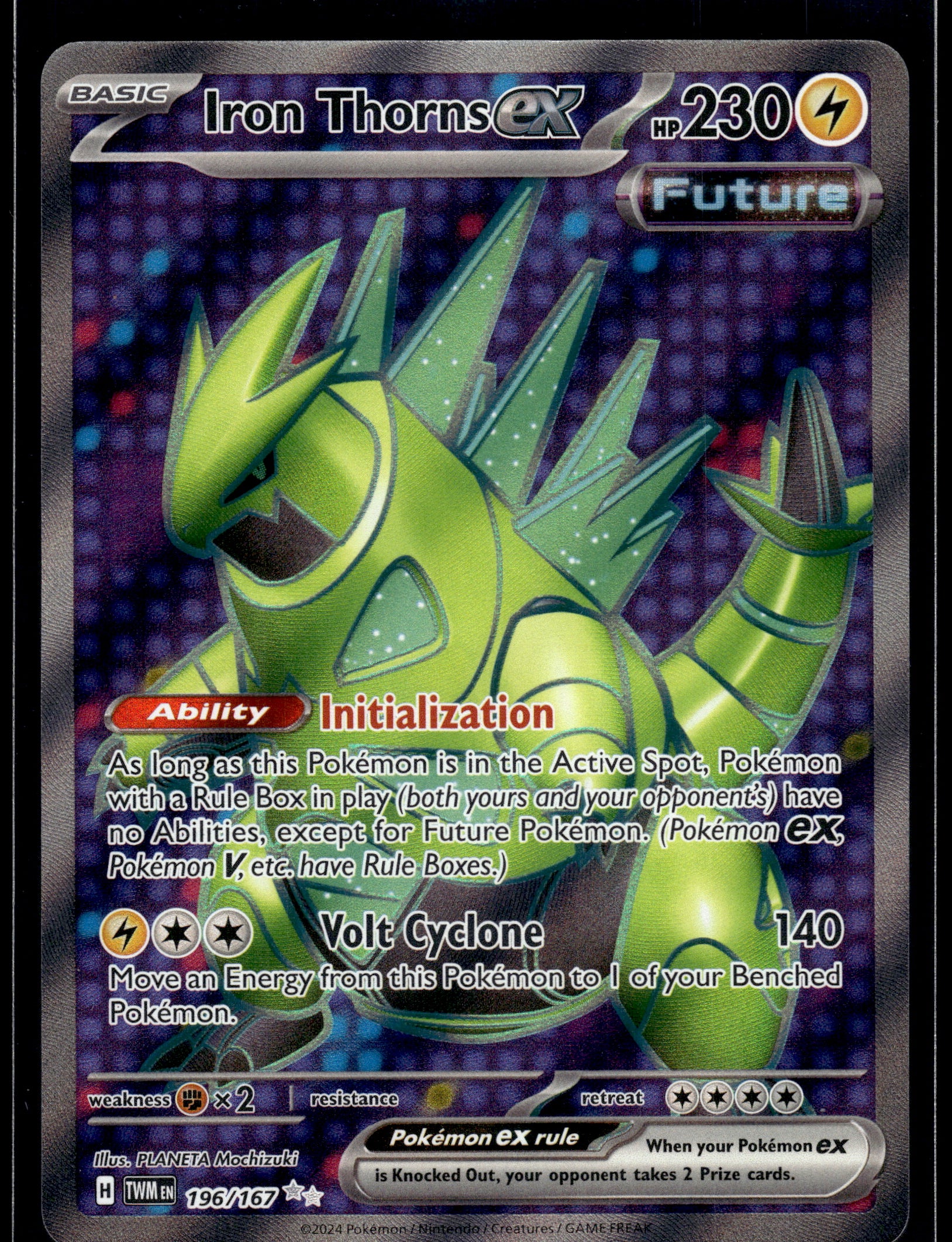 Iron Thorns ex #196/167 Twilight Masquerade NM