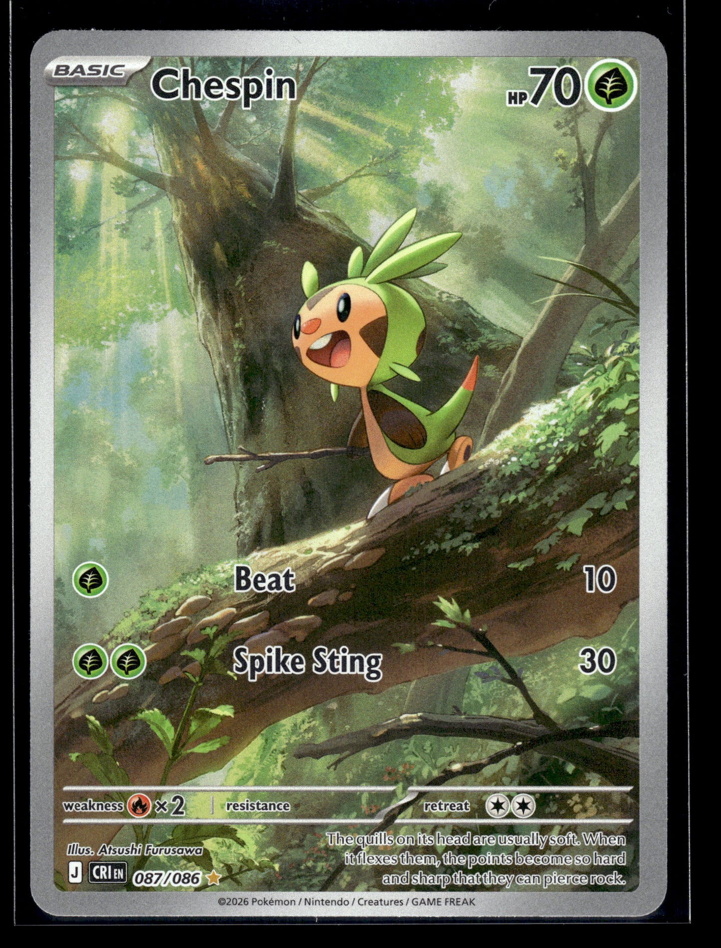 Chespin #087/086 Chaos Rising VLP