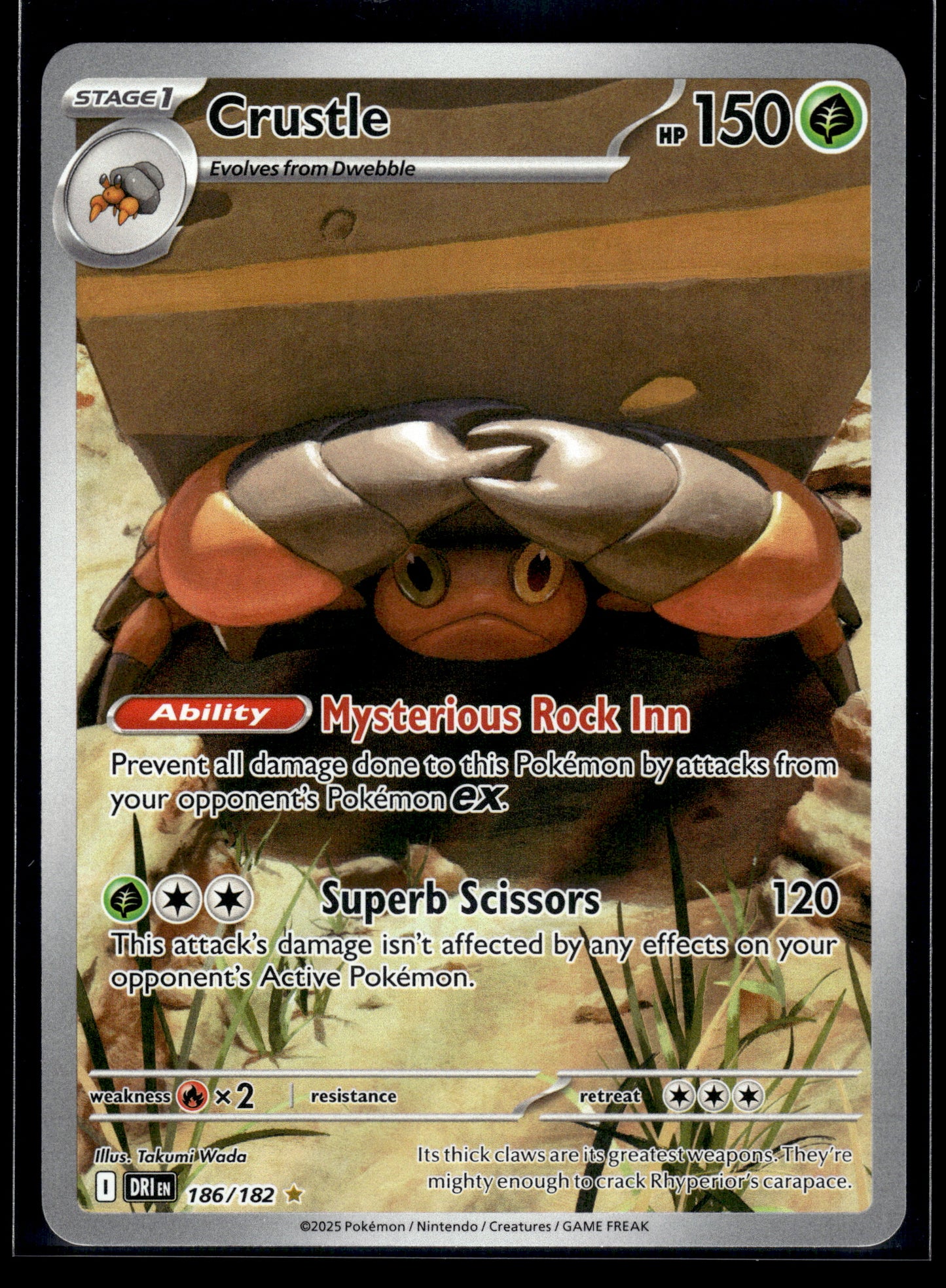 Crustle #186/182 Destined Rivals VLP
