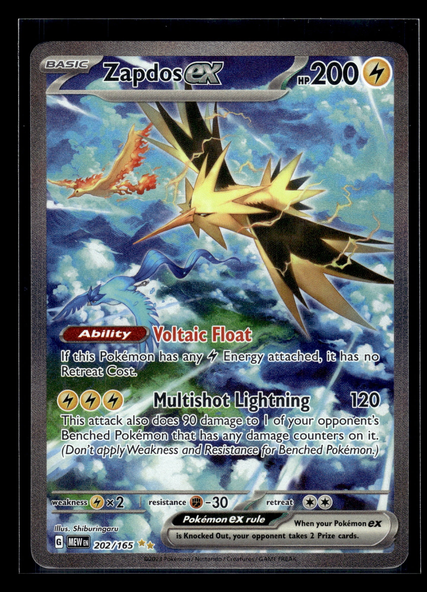 Zapdos ex #202/165 151 VLP