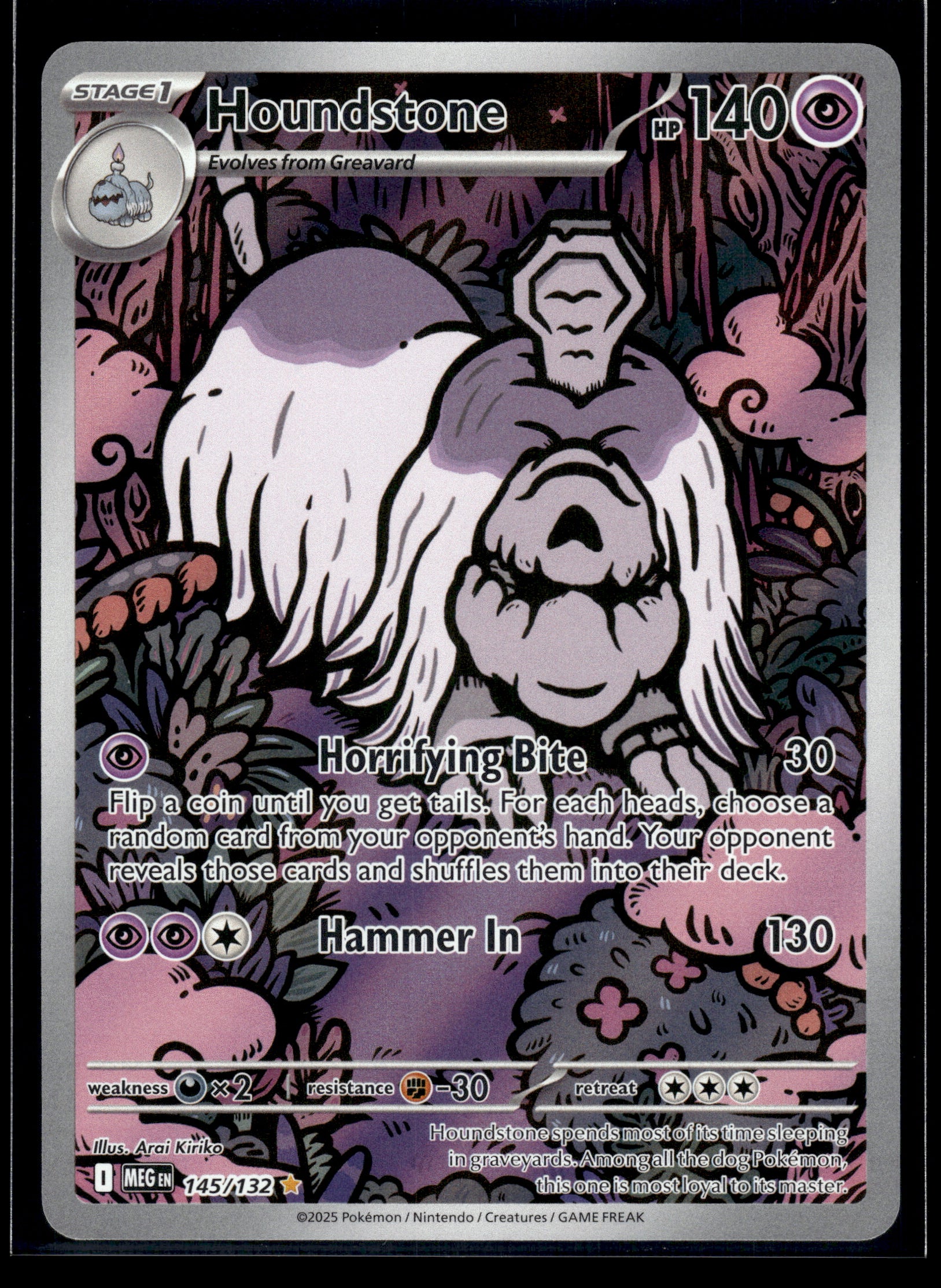 Houndstone #145/132 Mega Evolution NM