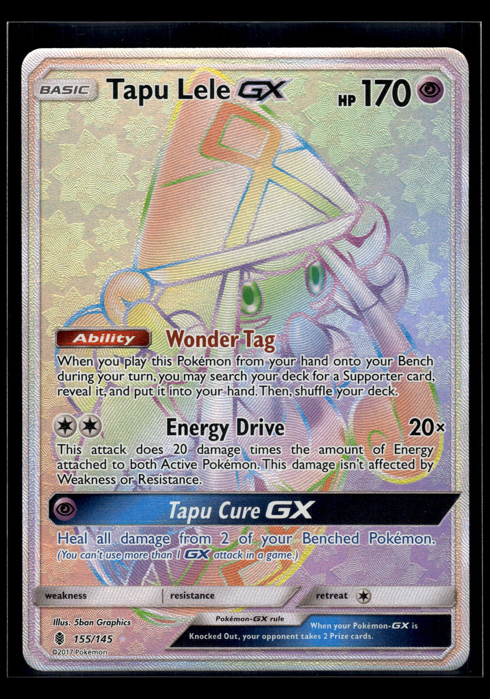 Tapu Lele GX #155/145 Guardians Rising VLP