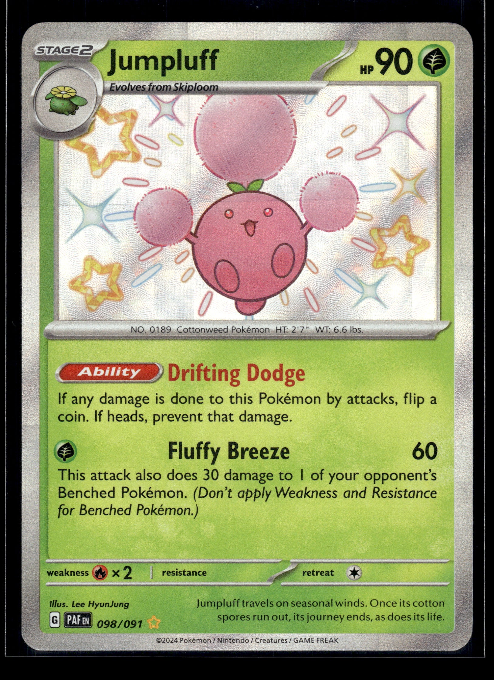 Jumpluff #098/091 Paldean Fates VLP