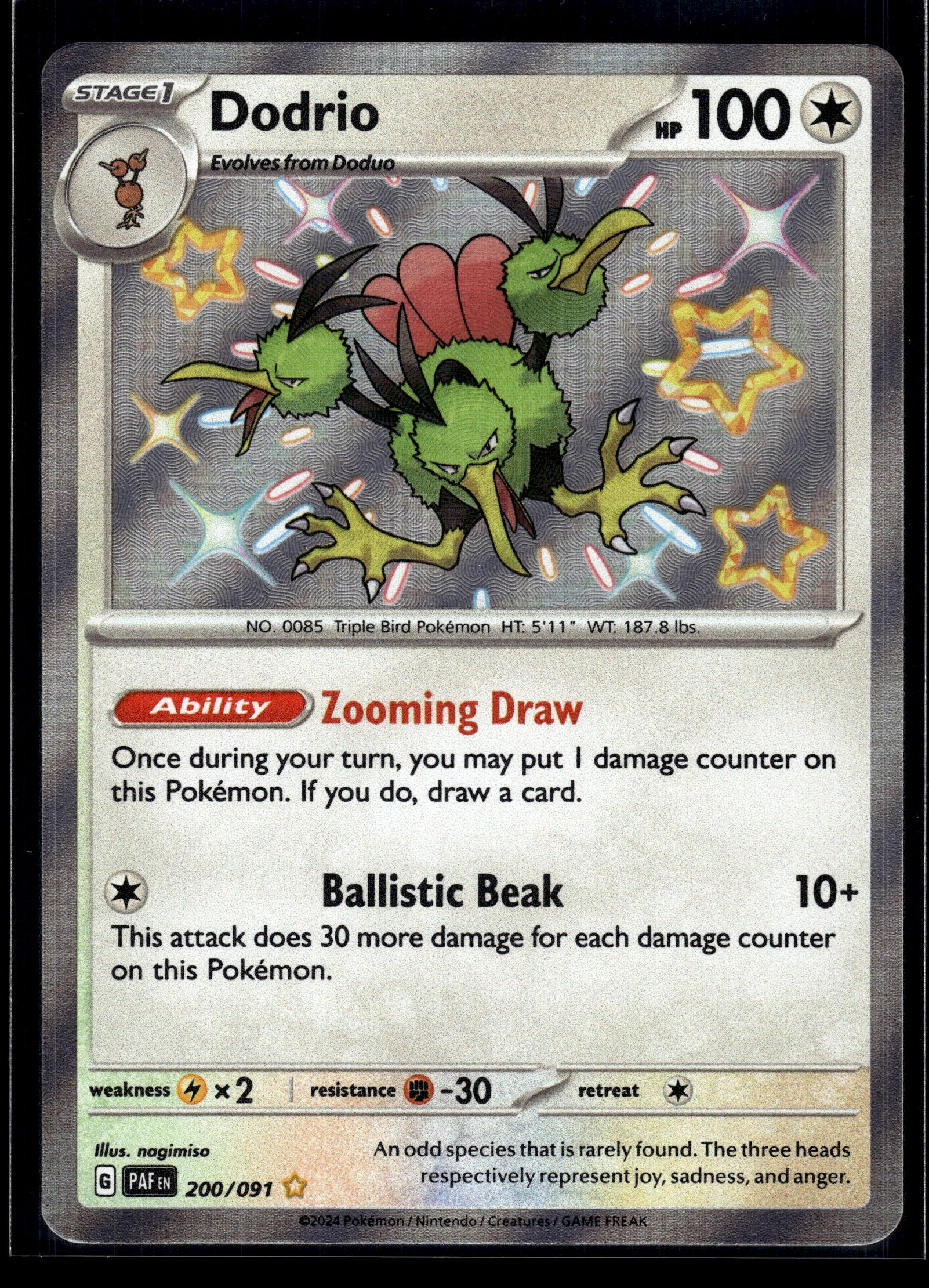 Dodrio #200/091 Paldean Fates VLP