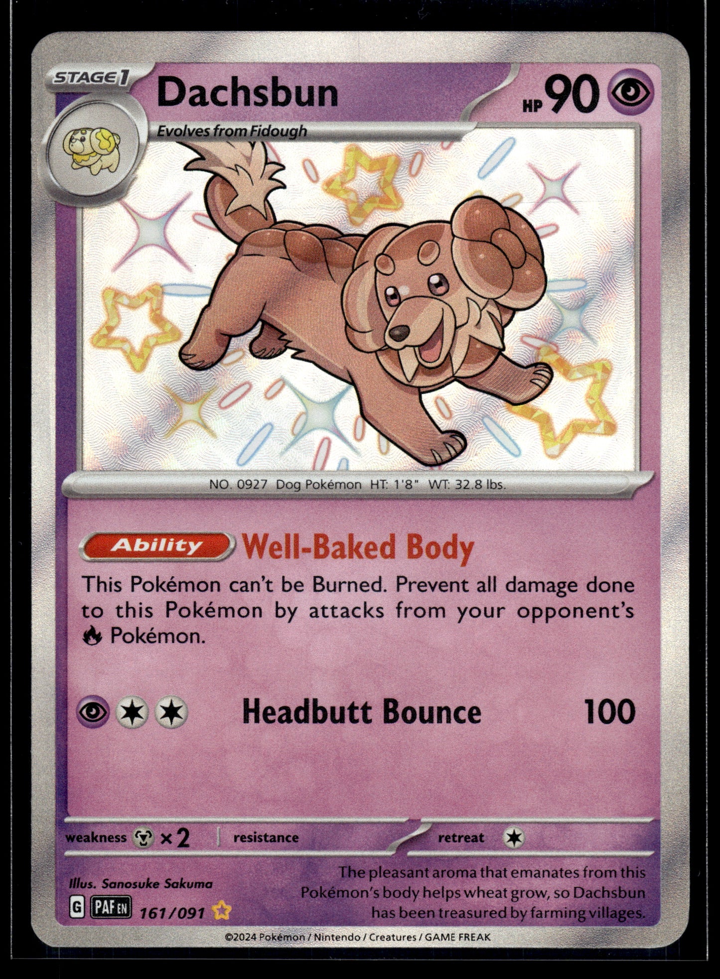 Dachsbun #161/091 Paldean Fates VLP