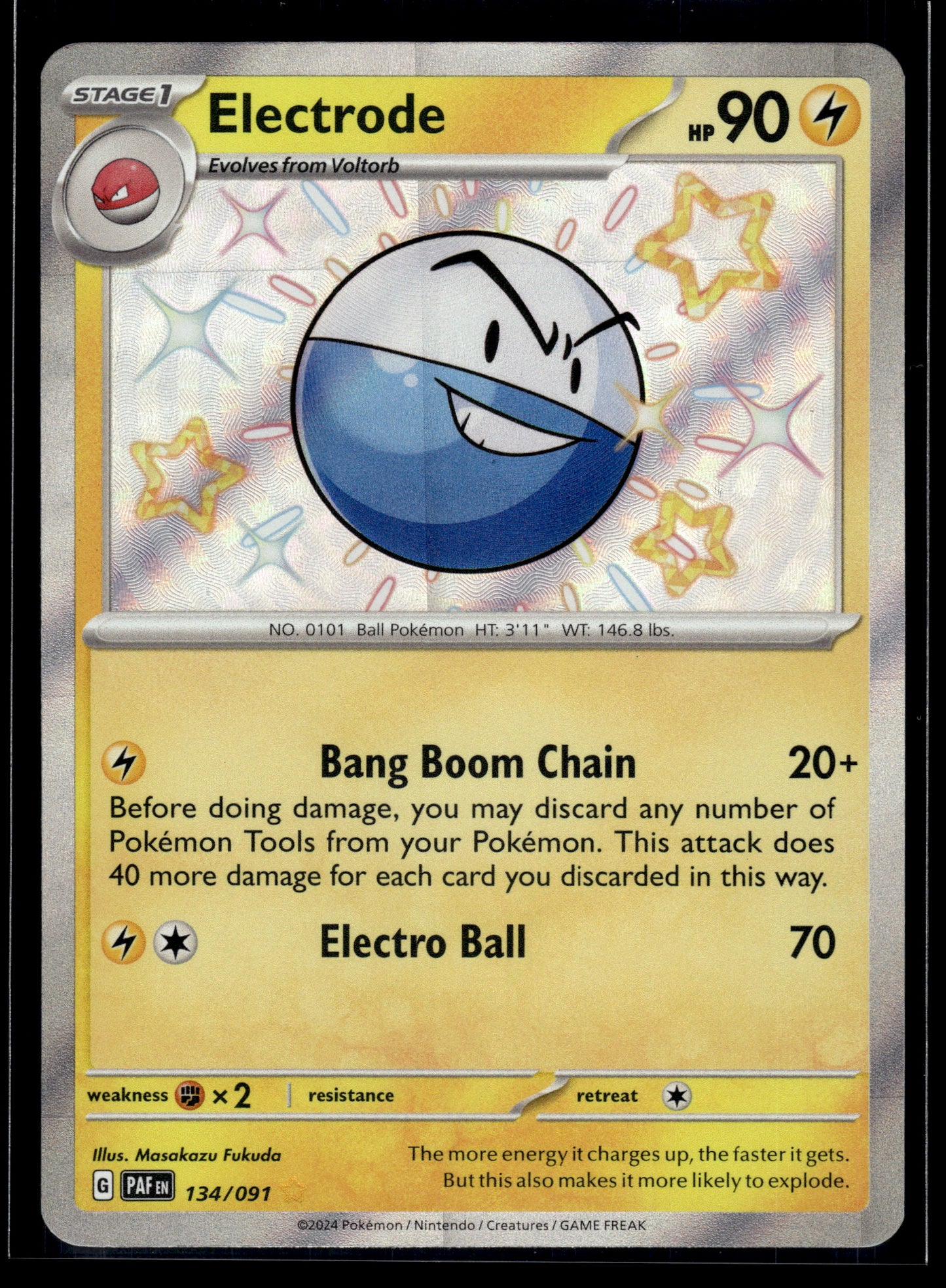 Electrode #134/091 Paldean Fates LP