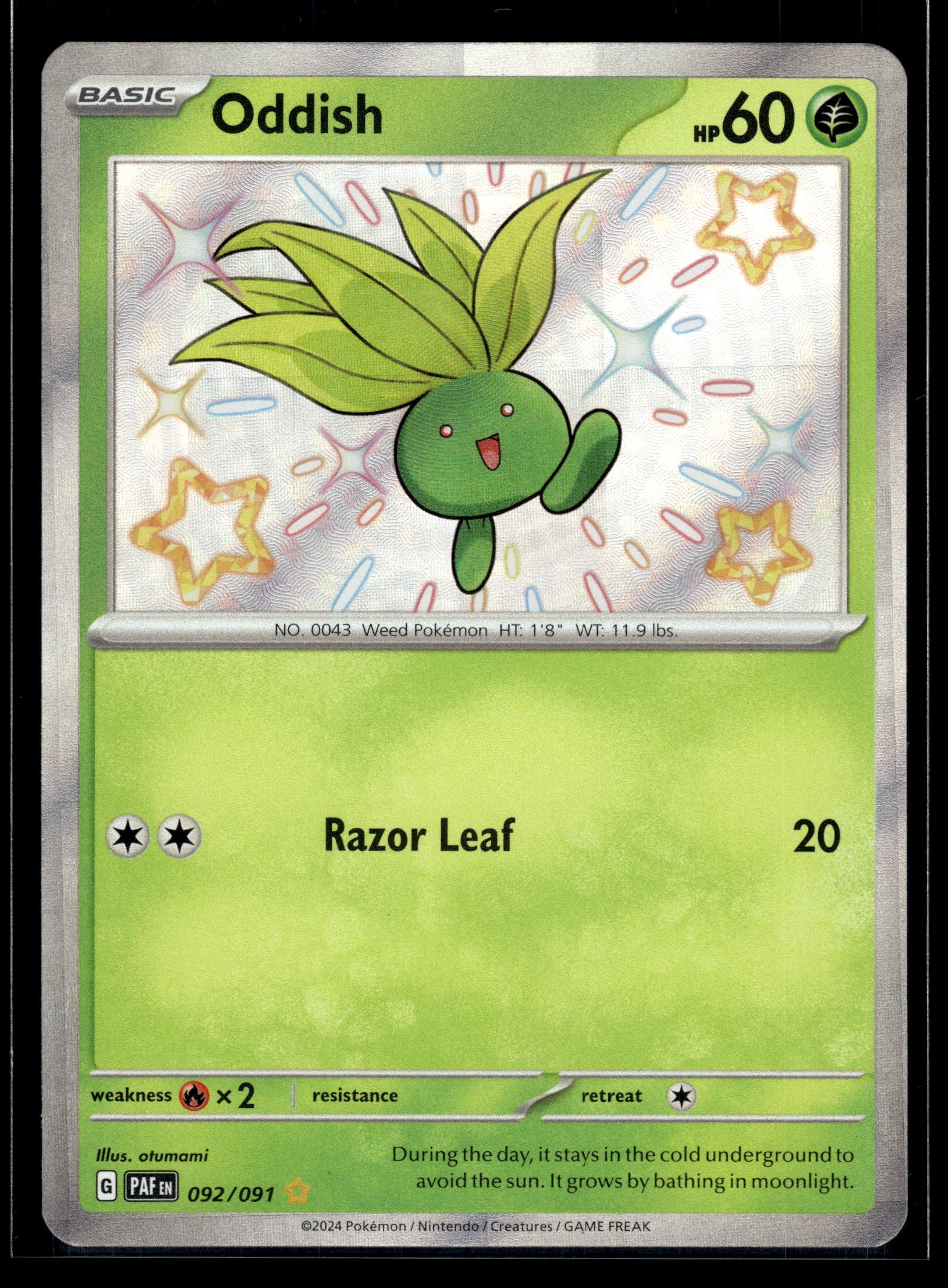 Oddish #092/091 Paldean Fates VLP
