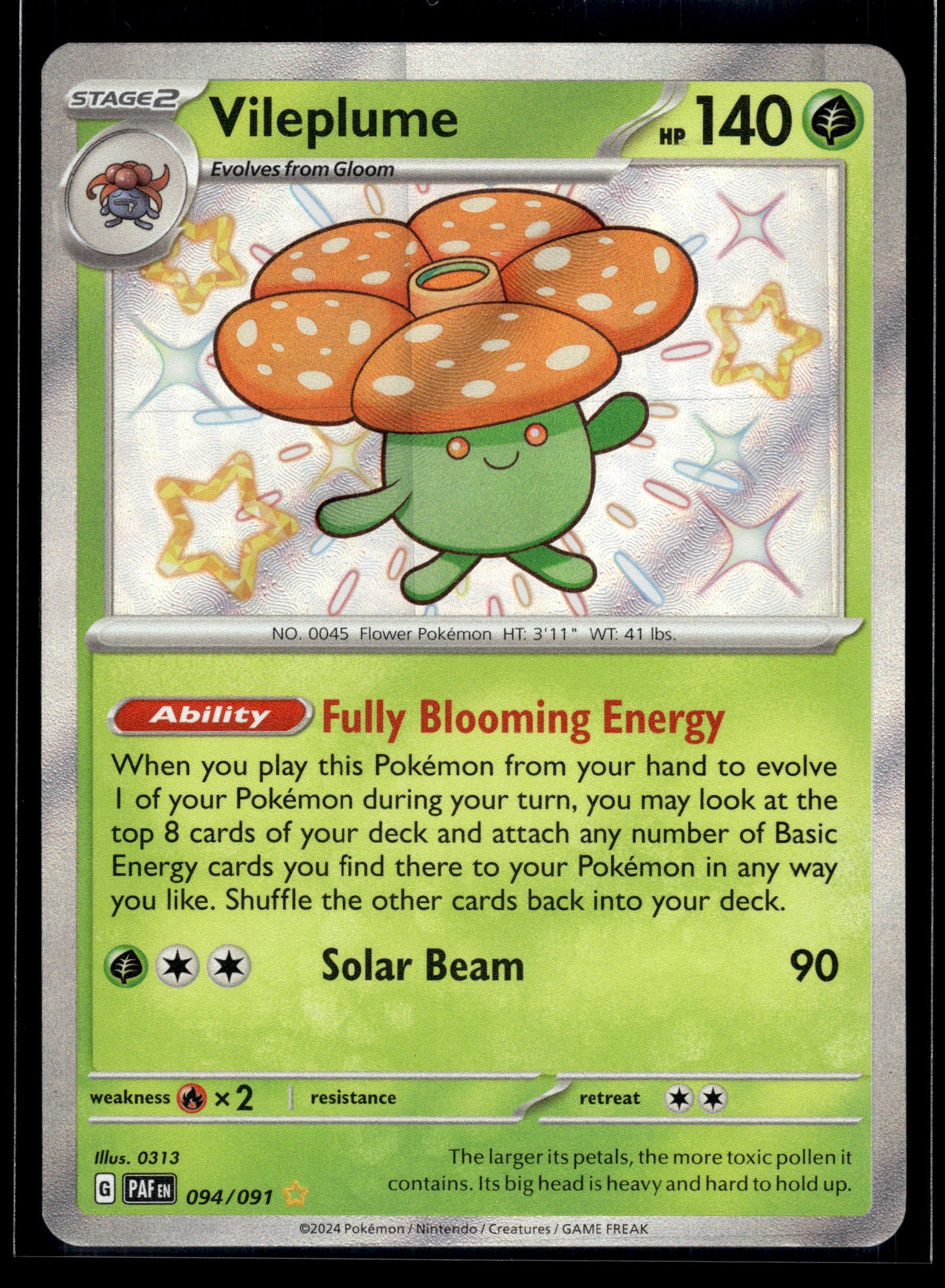 Vileplume #094/091 Paldean Fates VLP