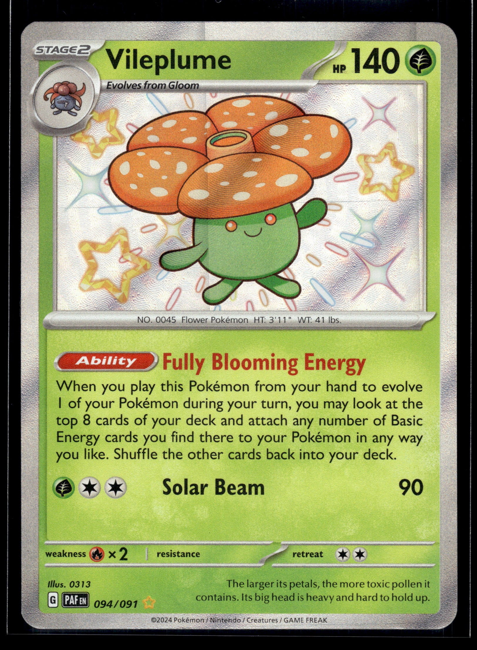 Vileplume #094/091 Paldean Fates VLP
