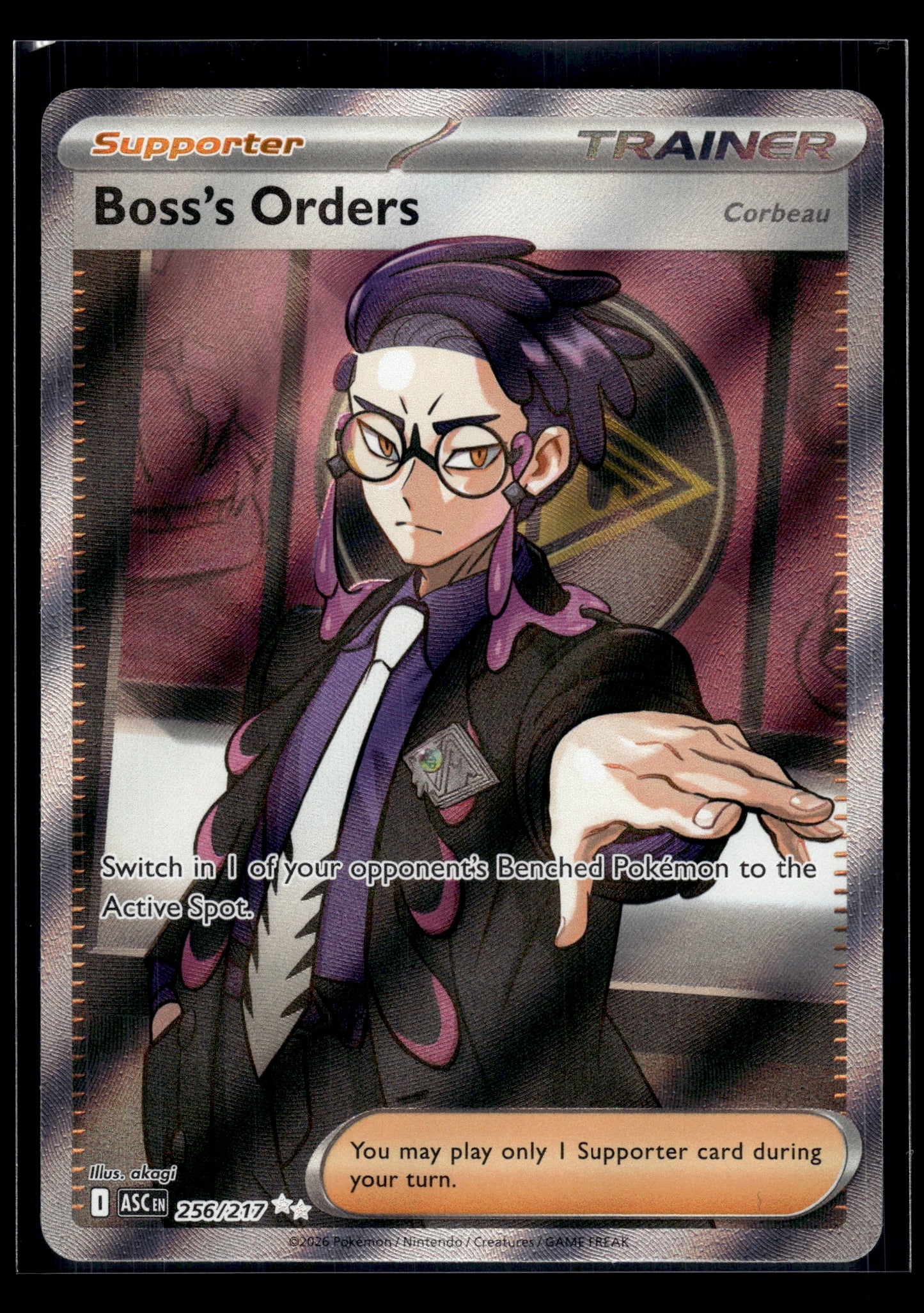 Boss's Orders #256/217 Ascended Heroes NM