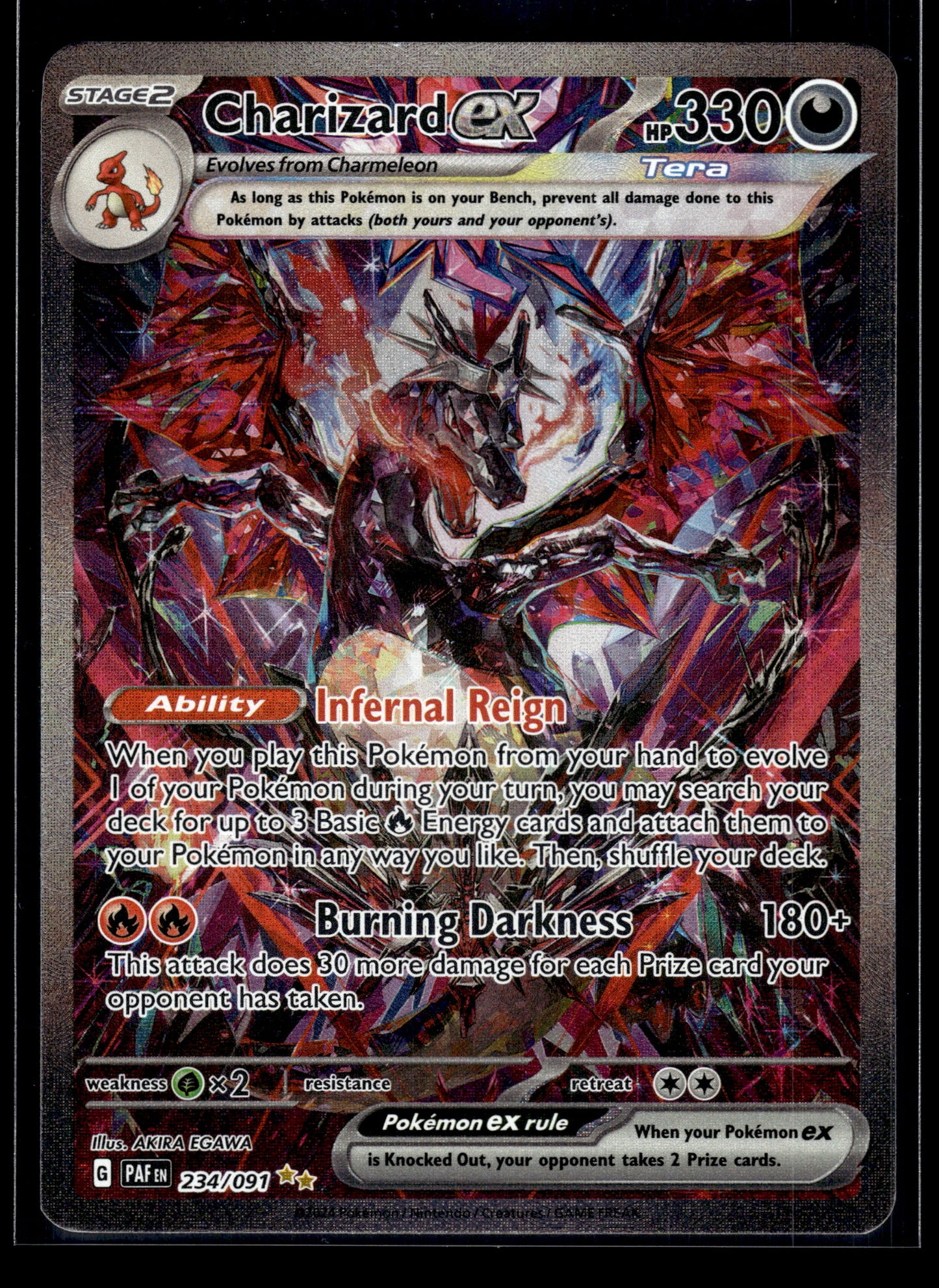 Charizard ex #234/091 Paldean Fates VLP