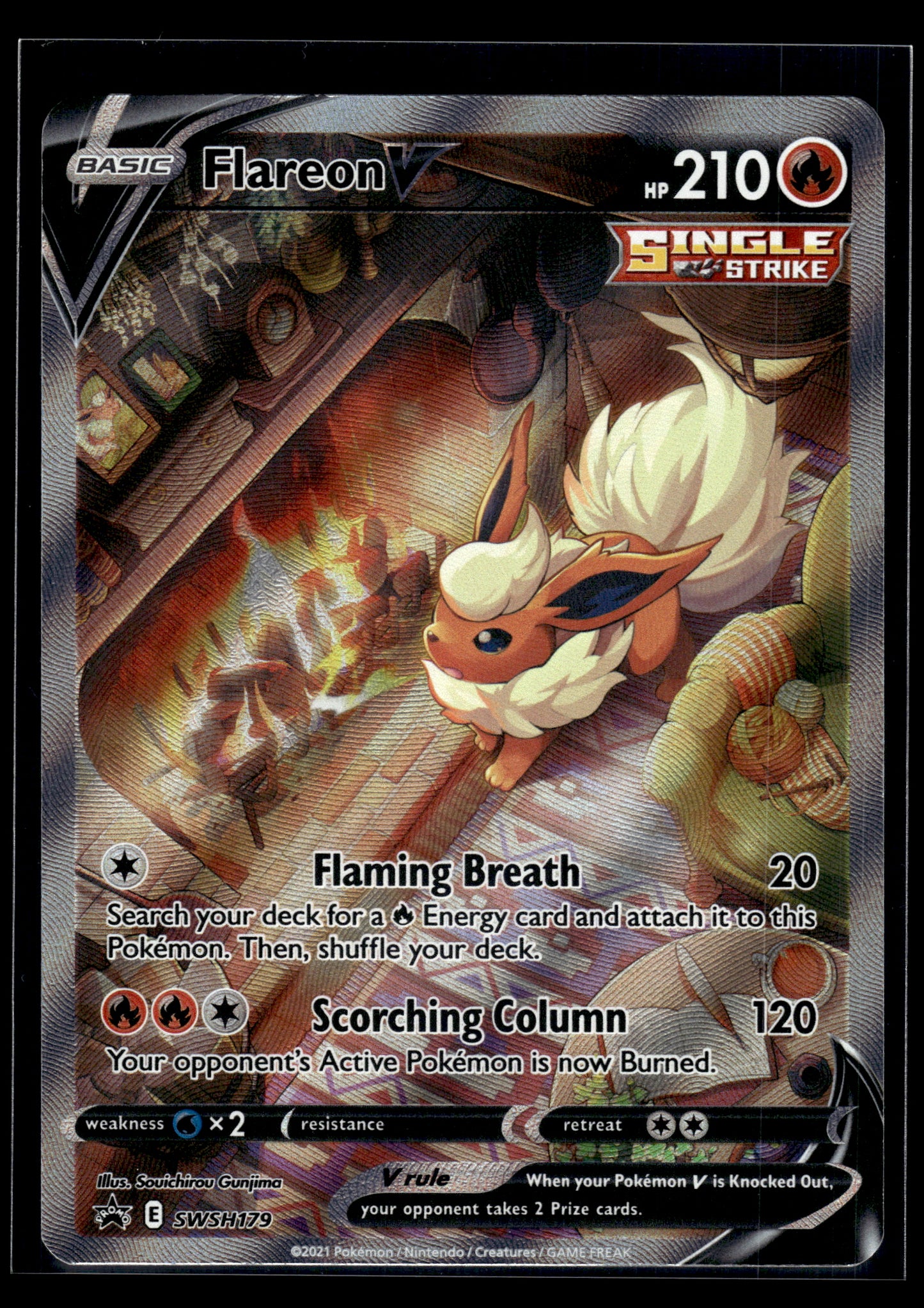 Flareon V #SWSH179 Sword & Shield Promo LP
